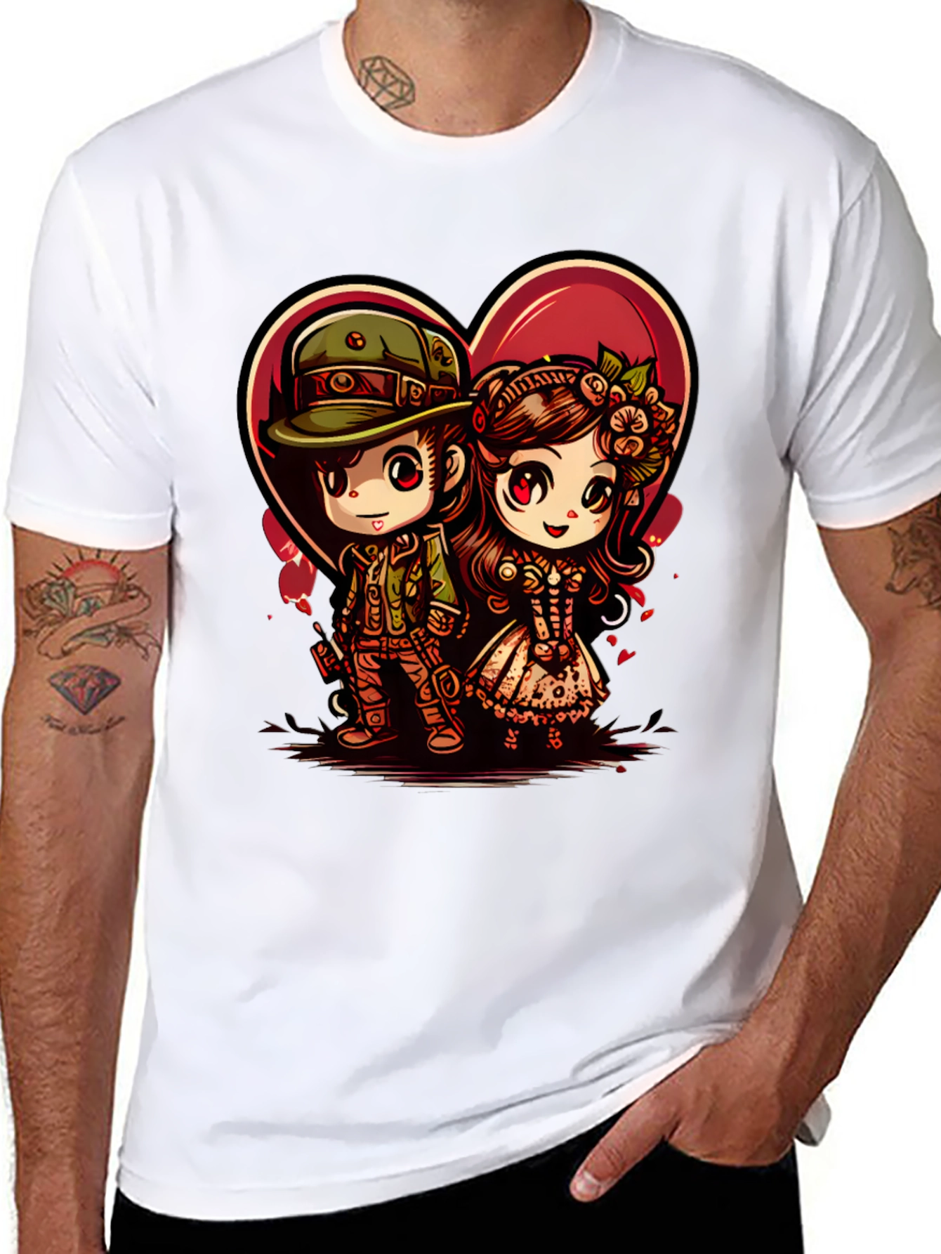 Cute Anime Couple T-Shirt