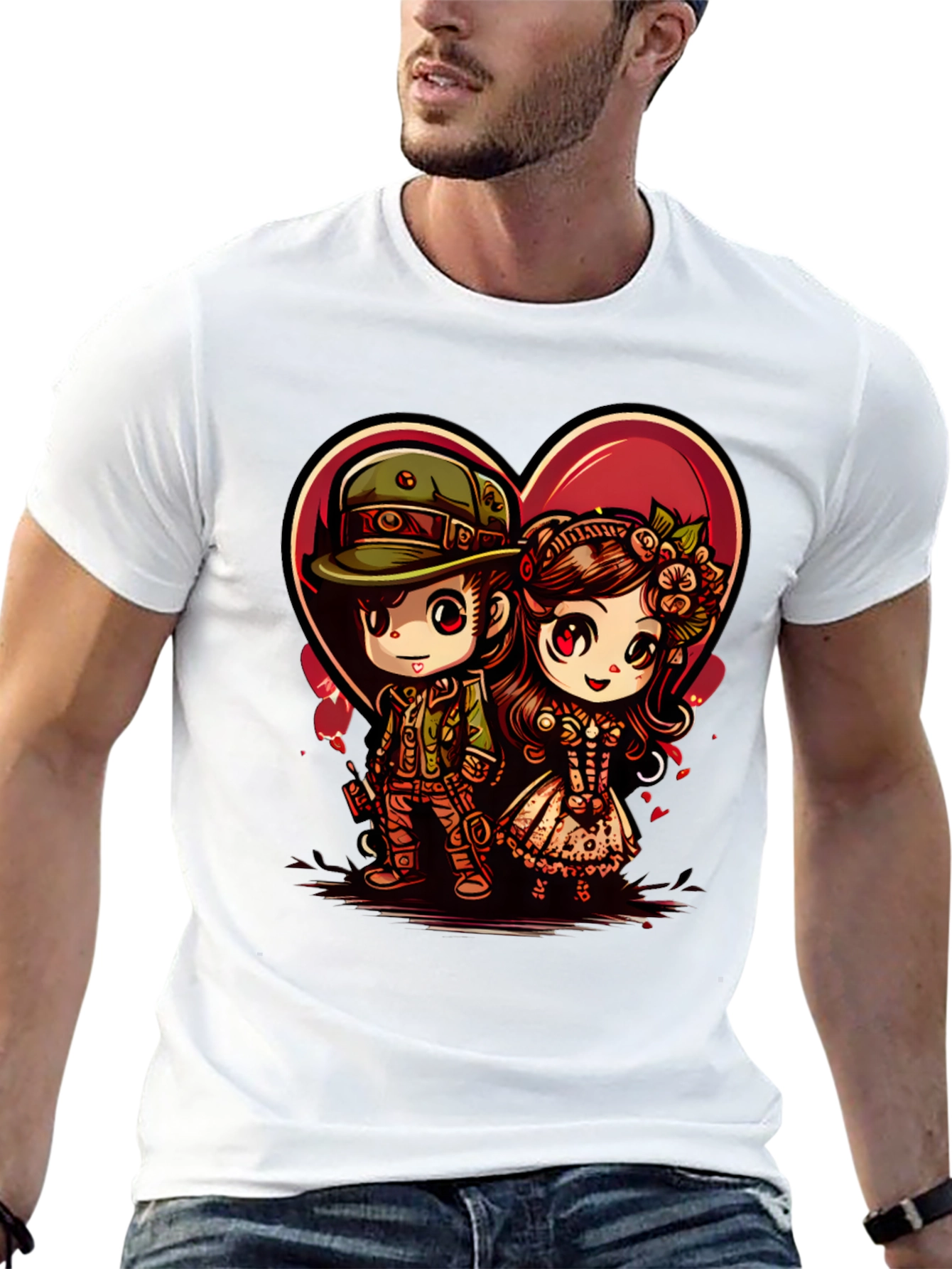 Cute Anime Couple T-Shirt