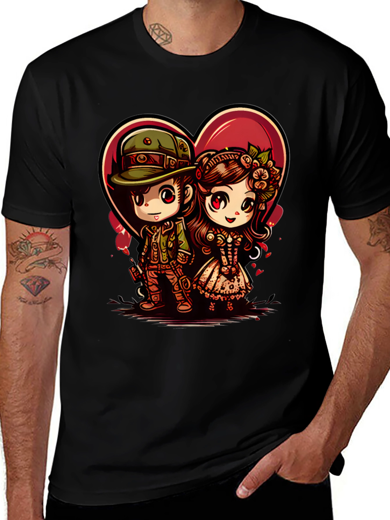 Cute Anime Couple T-Shirt