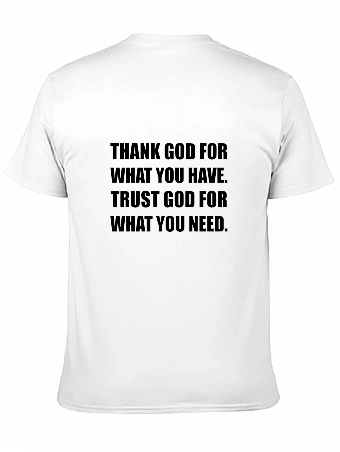Faith-Based Graphic Tee - Thank God Quote