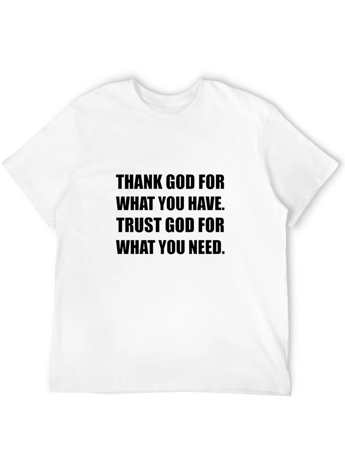 Faith-Based Graphic Tee - Thank God Quote