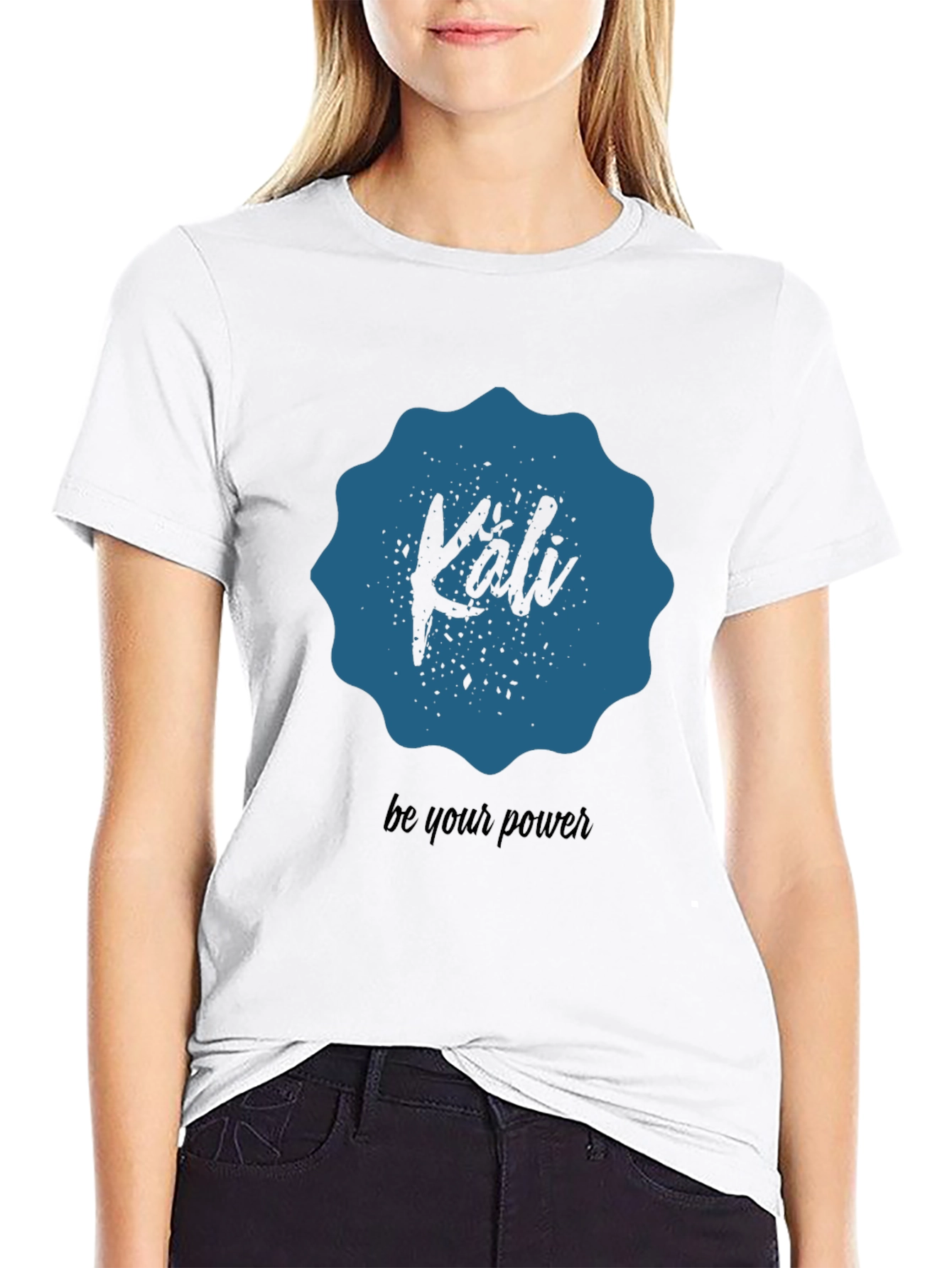 Kali Be Your Power Graphic T-Shirt - Black