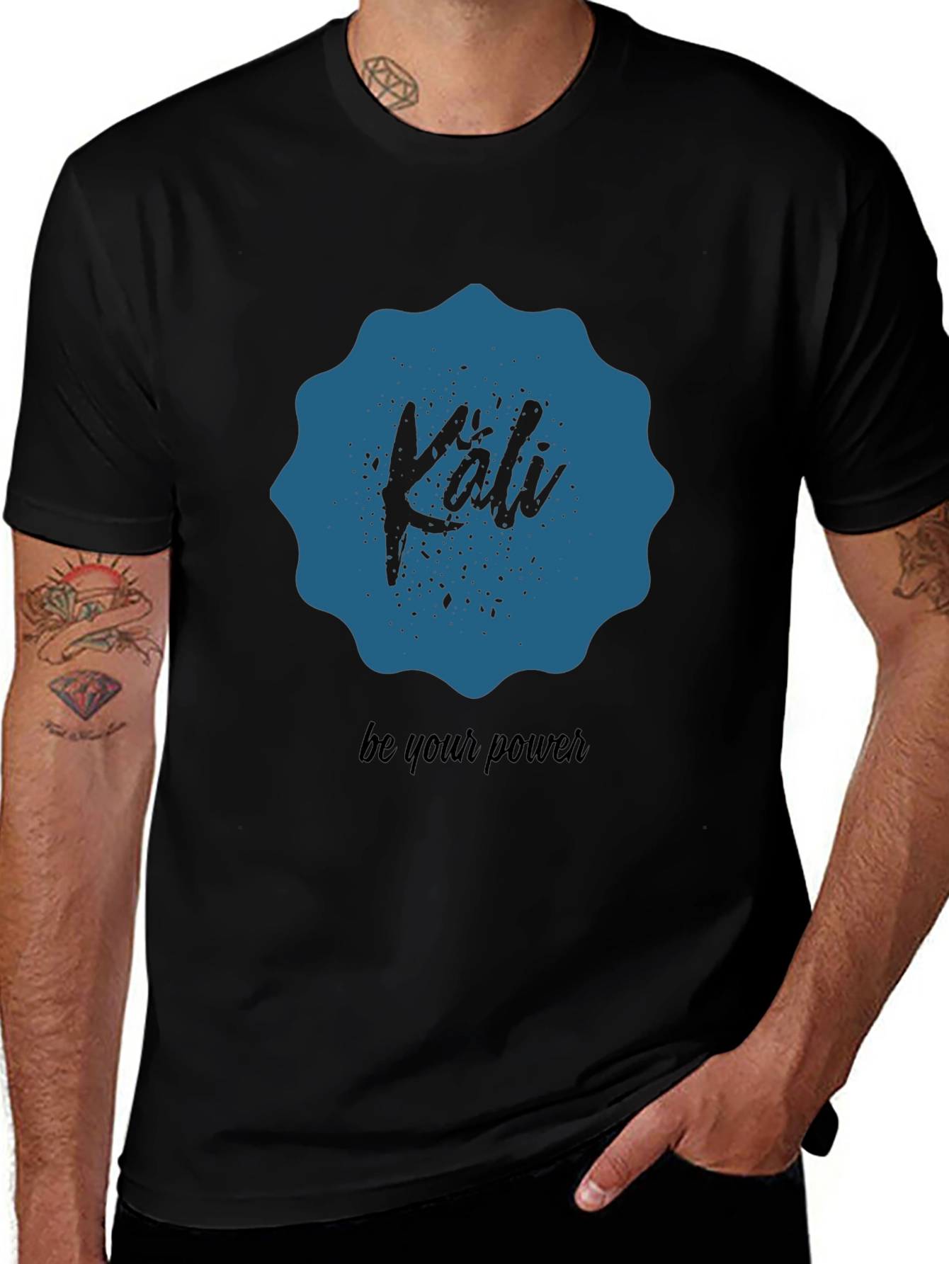 Kali Be Your Power Graphic T-Shirt - Black
