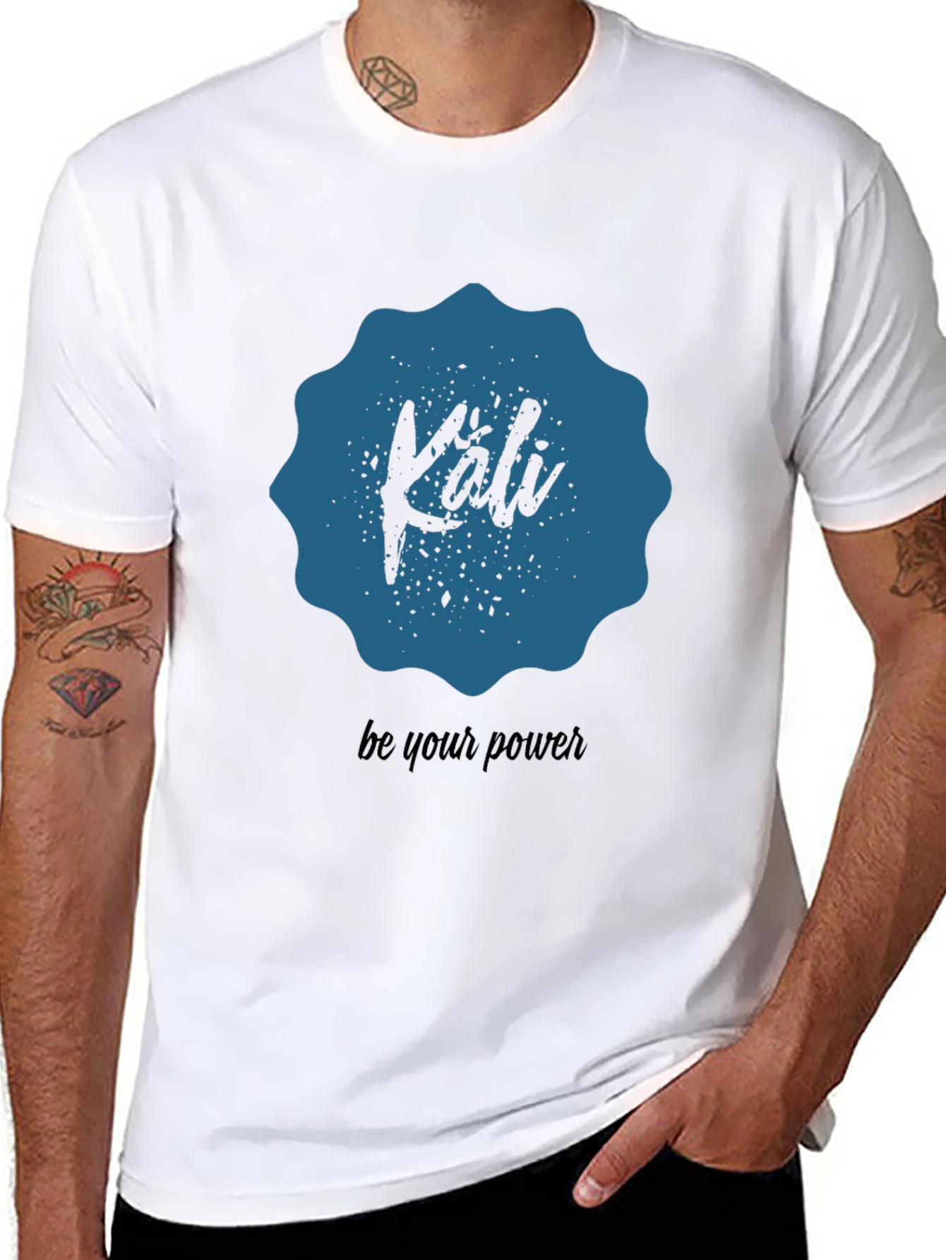 Kali Be Your Power Graphic T-Shirt - Black