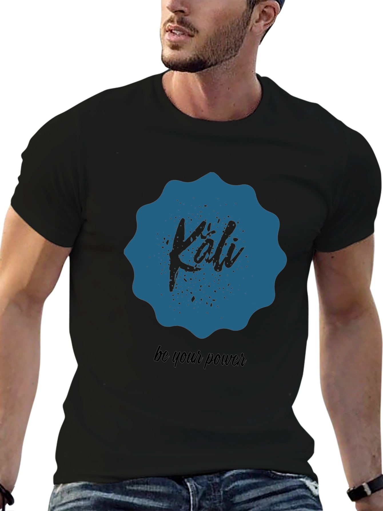 Kali Be Your Power Graphic T-Shirt - Black