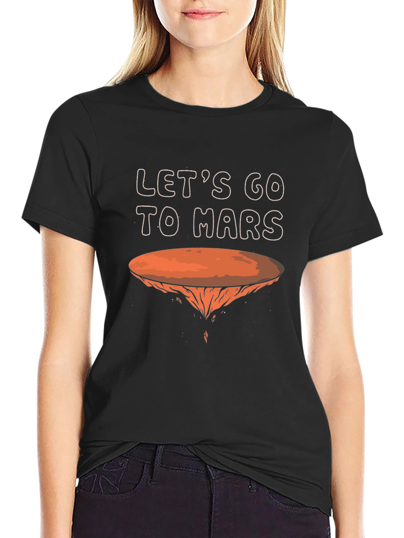 Lets Go To Mars T-Shirt Black