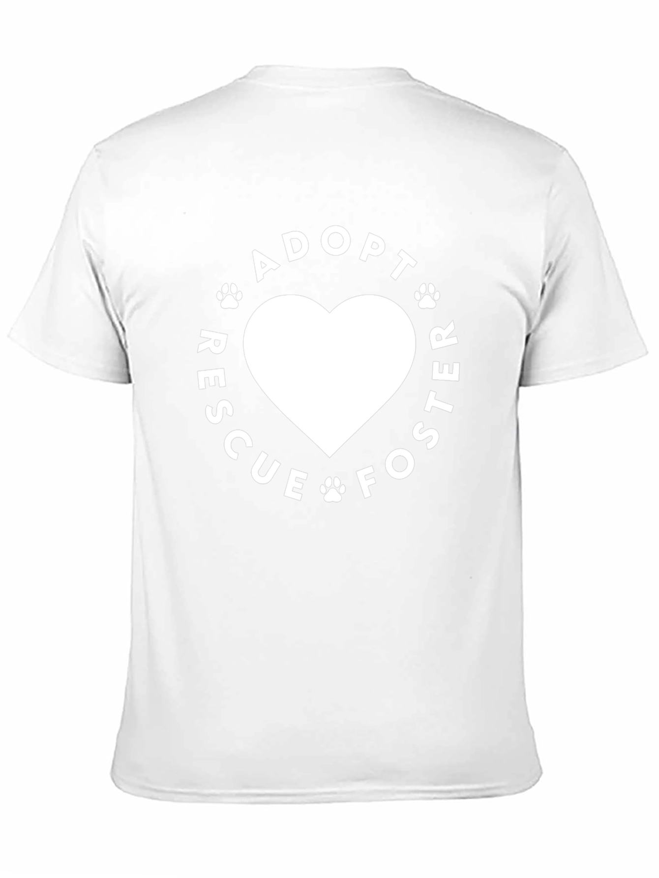 Adopt Rescue Foster Heart Tee - Black