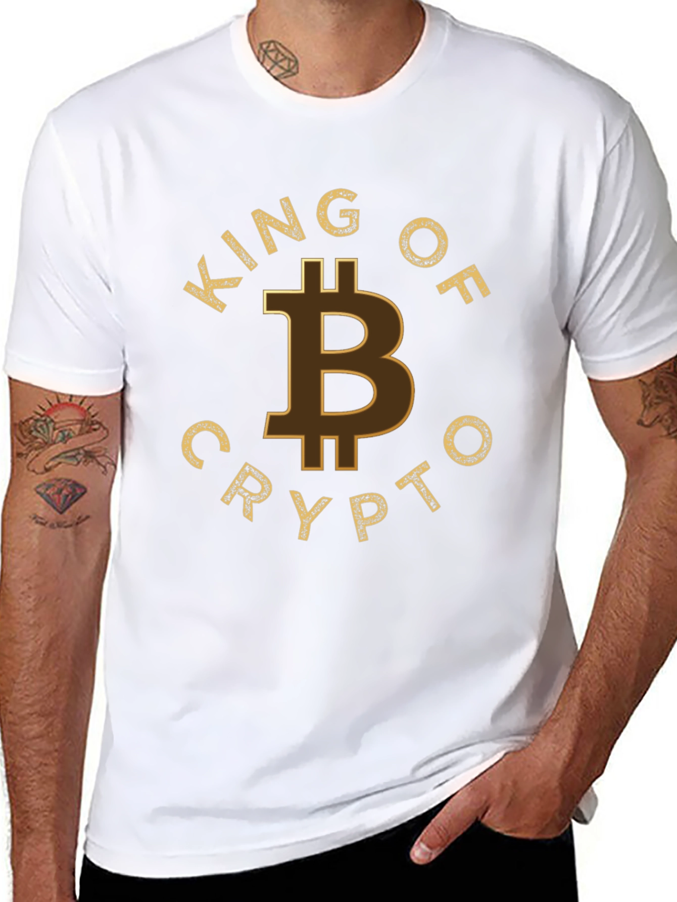 King of Crypto Bitcoin T-Shirt