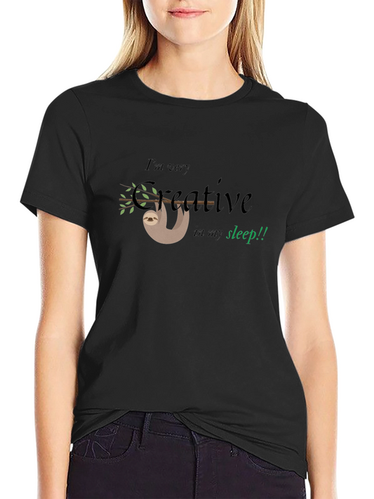 Creative Sloth Graphic Tee