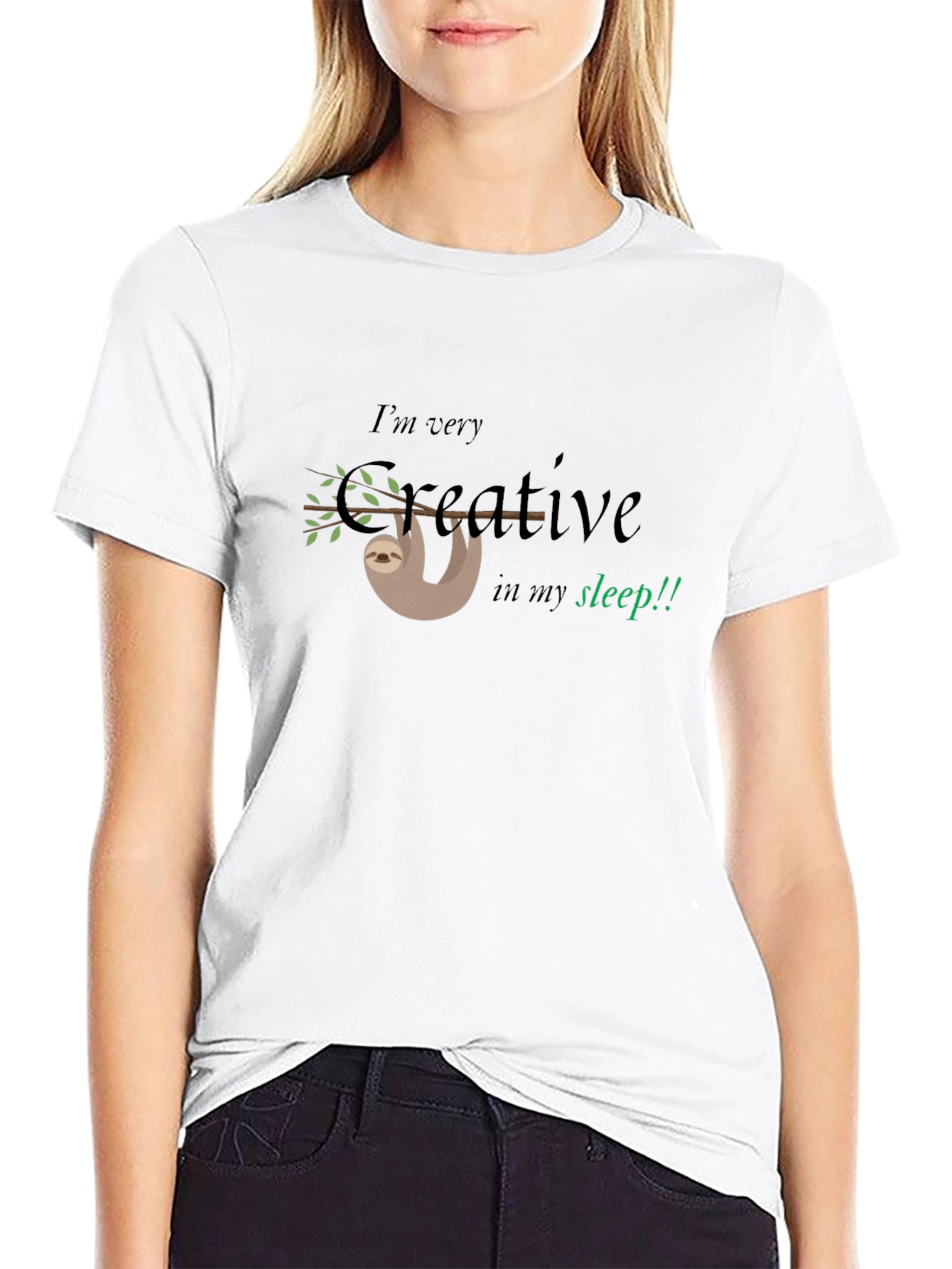 Creative Sloth Graphic Tee