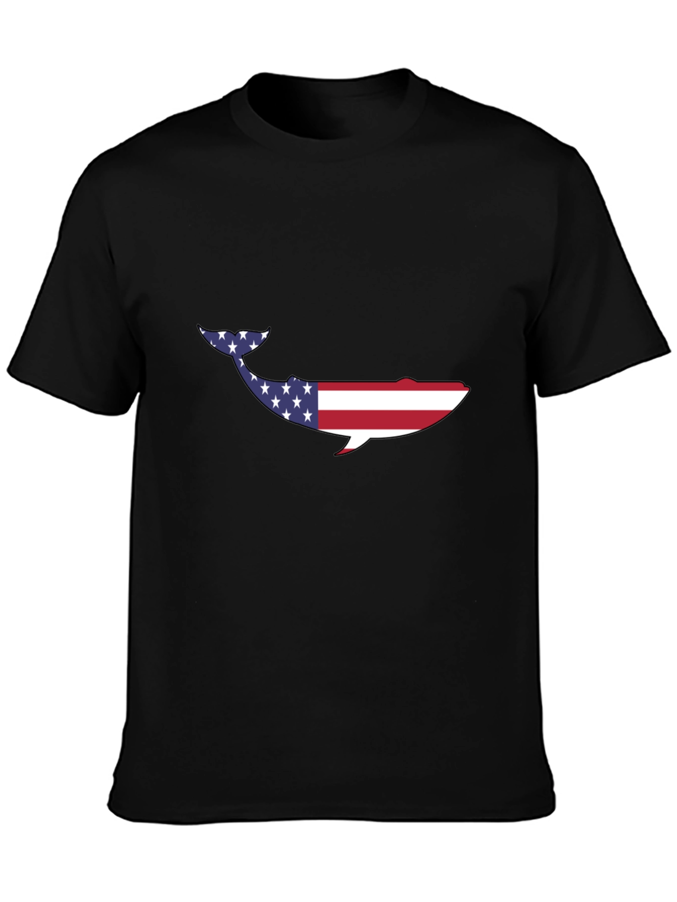 American Flag Whale Graphic Tee