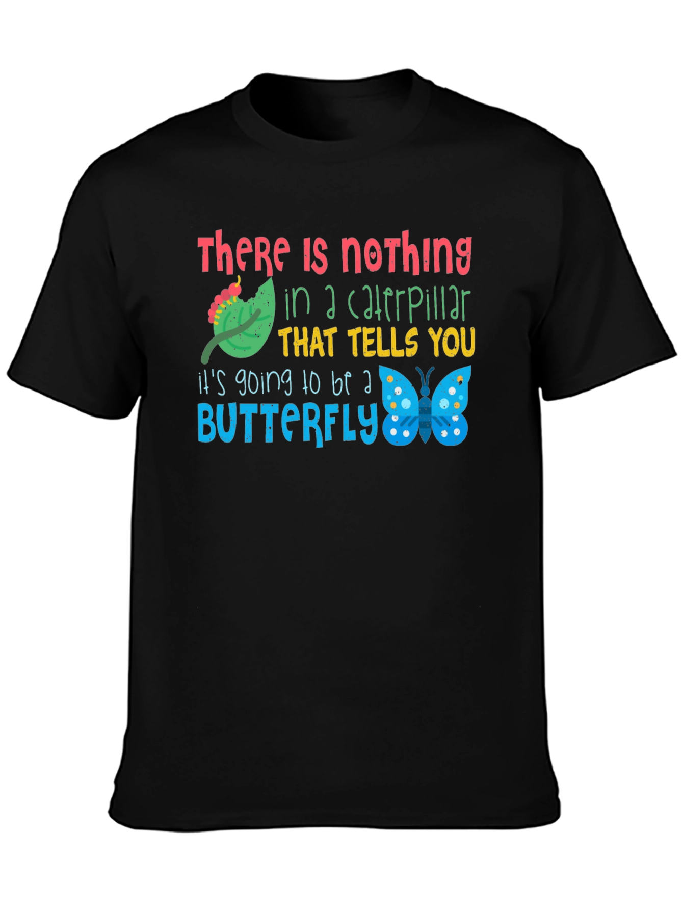 Caterpillar to Butterfly Graphic T-Shirt