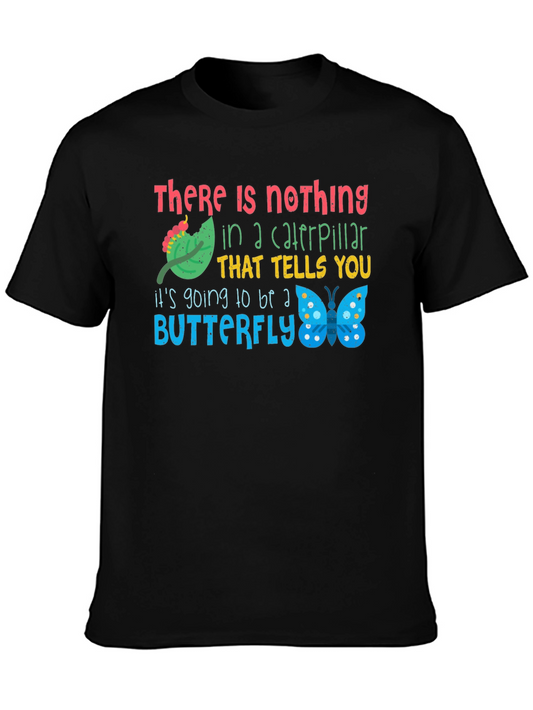 Caterpillar to Butterfly Graphic T-Shirt