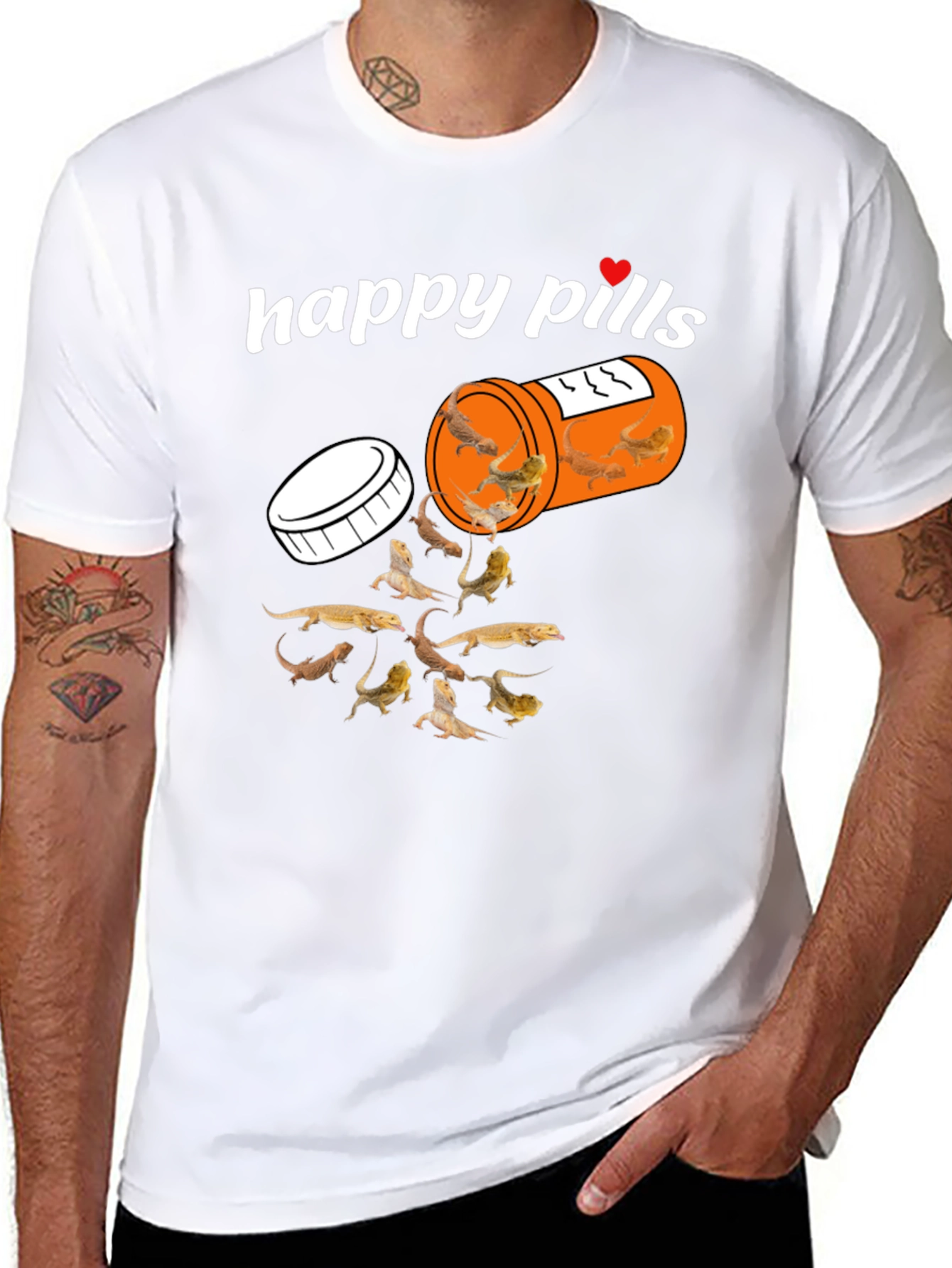 Happy Pills Bearded Dragon T-Shirt