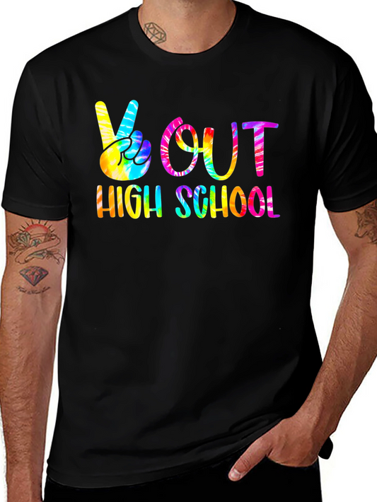 Peace Out High School Tie Dye T-Shirt