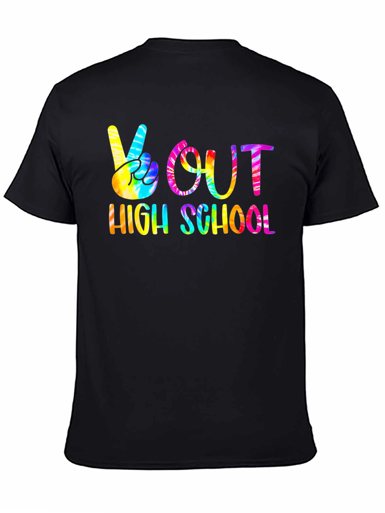 Peace Out High School Tie Dye T-Shirt