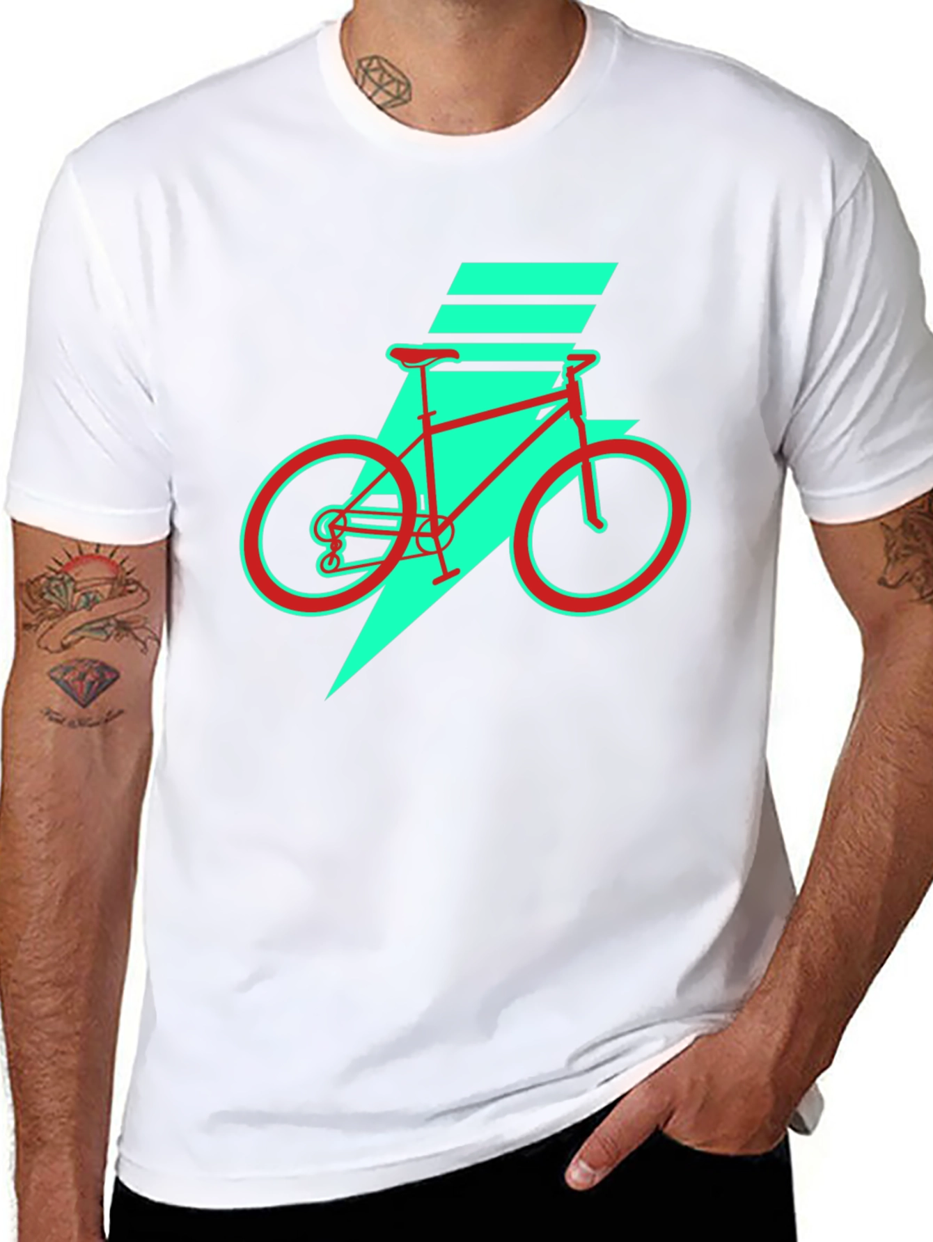 Retro Bike Graphic Tee - Cool Casual Style