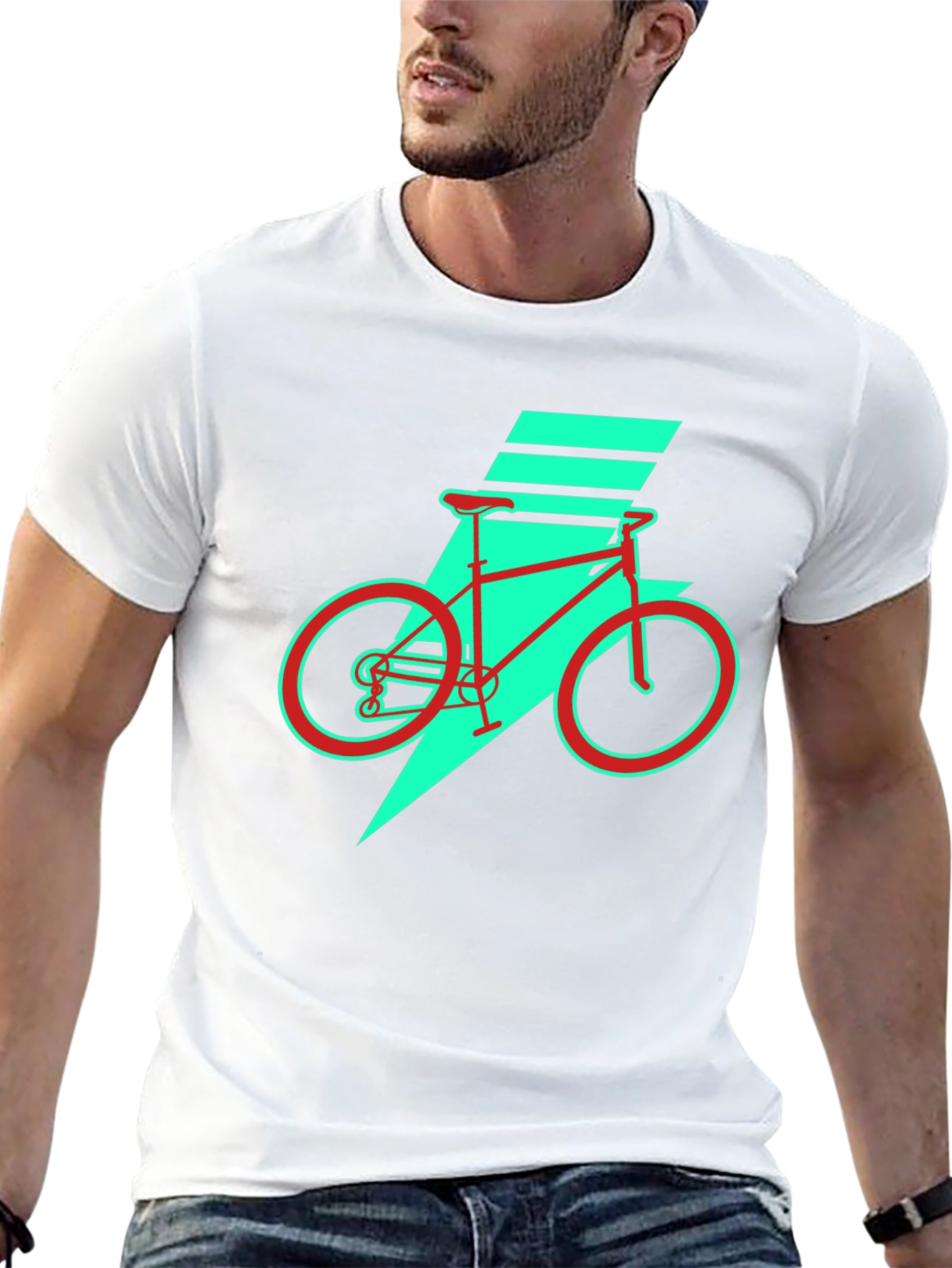 Retro Bike Graphic Tee - Cool Casual Style