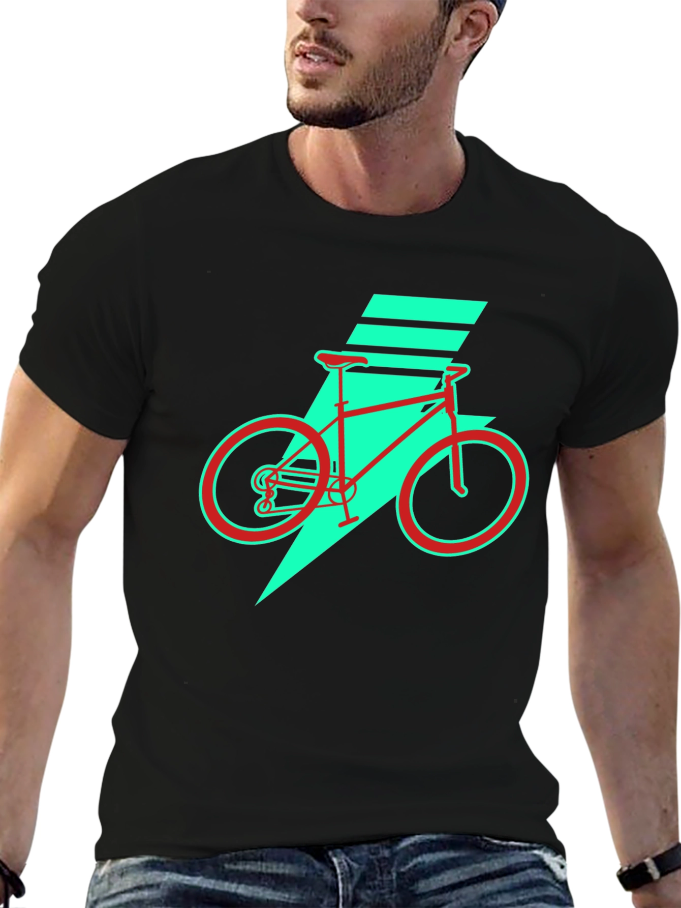 Retro Bike Graphic Tee - Cool Casual Style