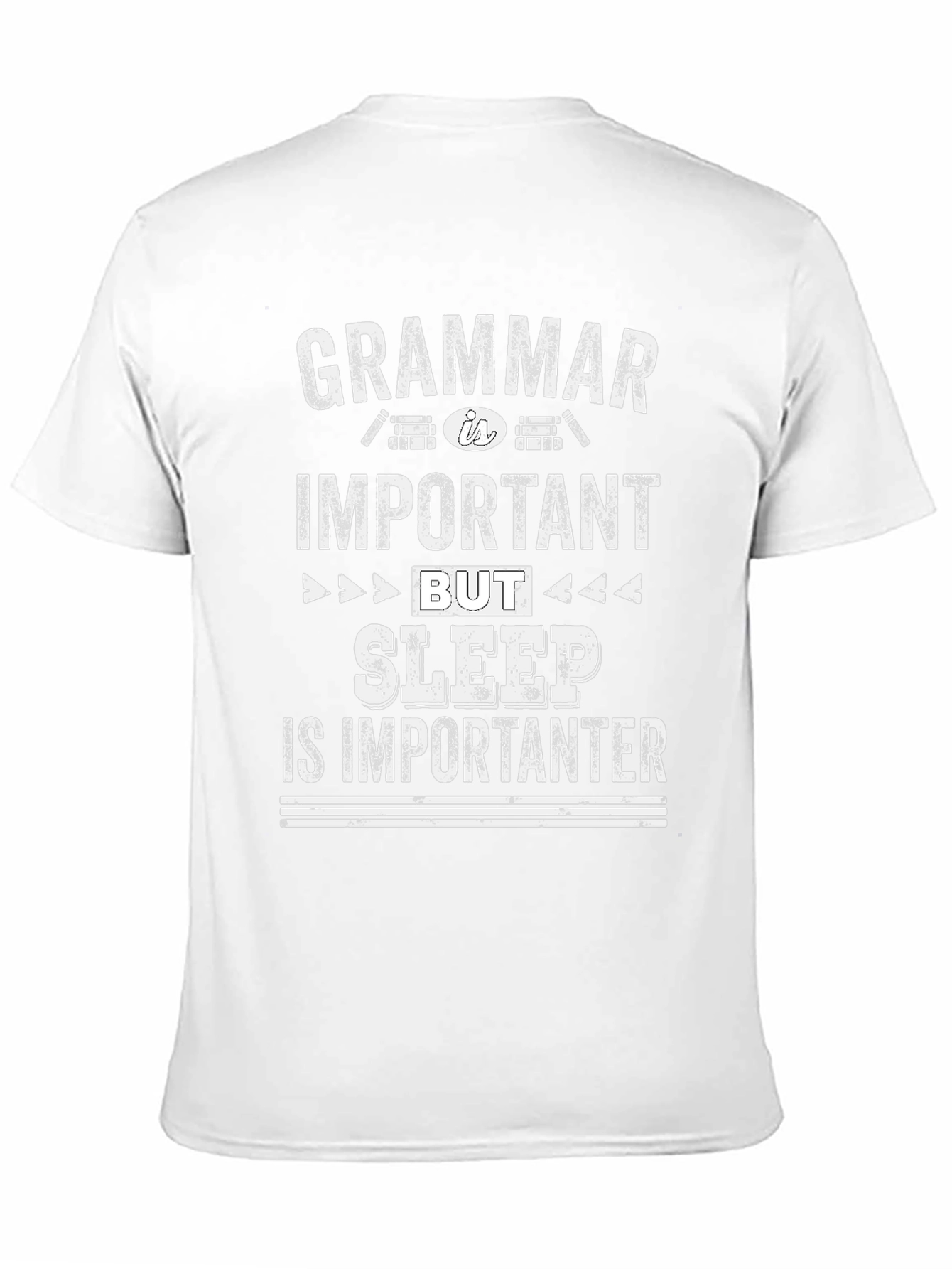 Funny Grammar Sleep is Importanter Graphic Tee