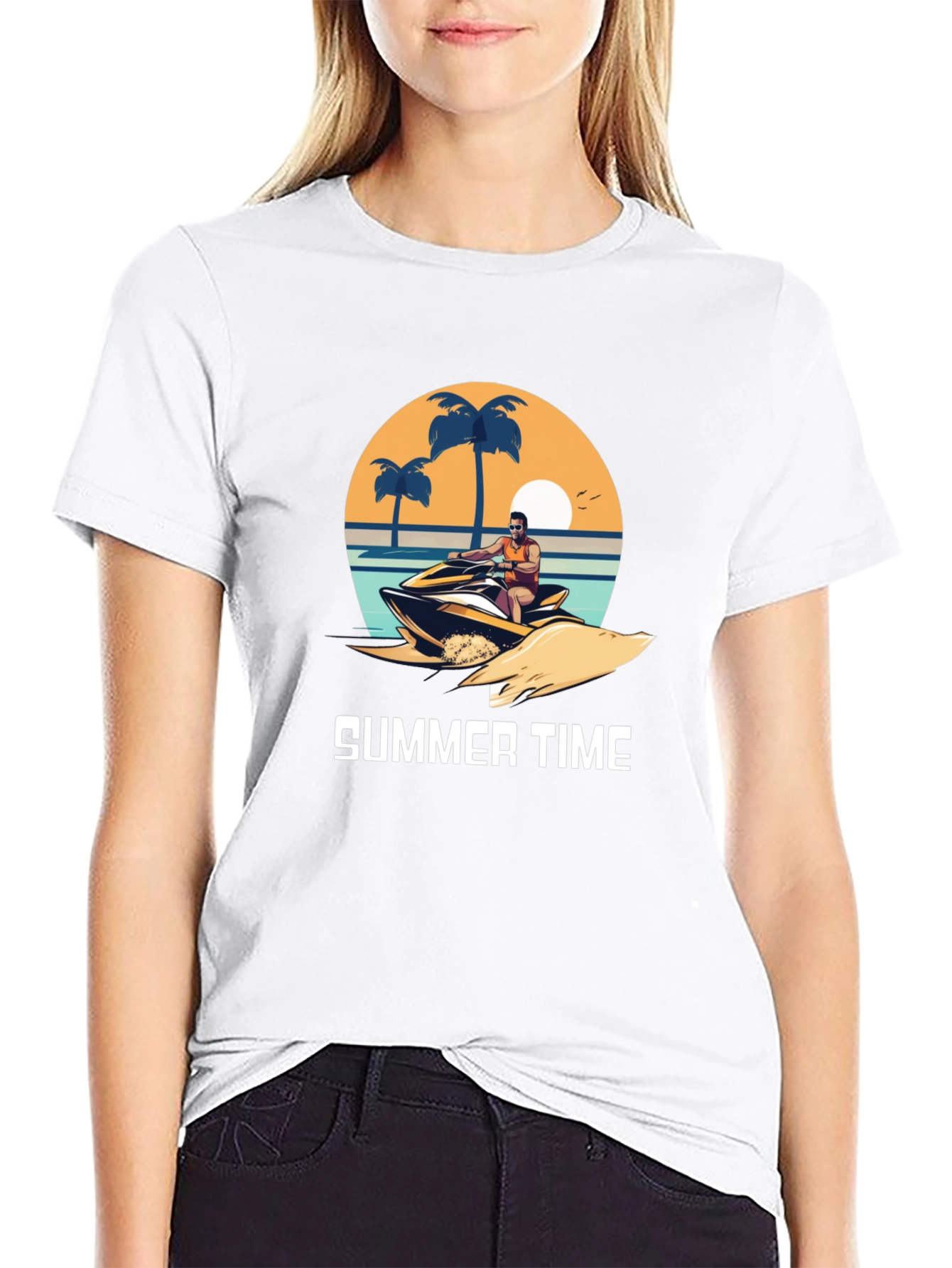 Summer Time Graphic T-Shirt - Beach Vibes