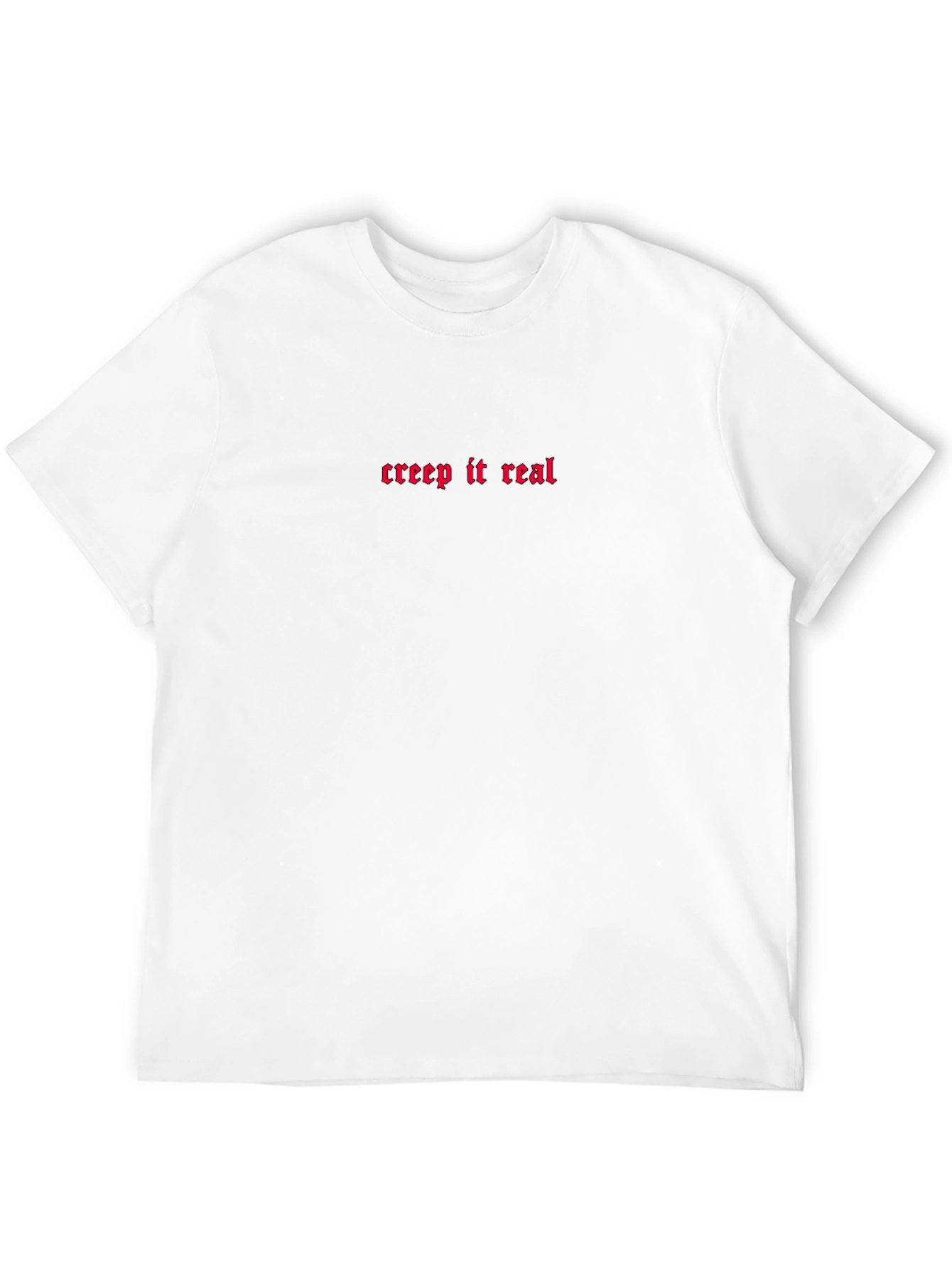 Creep It Real Graphic Tee - Black Cotton T-Shirt
