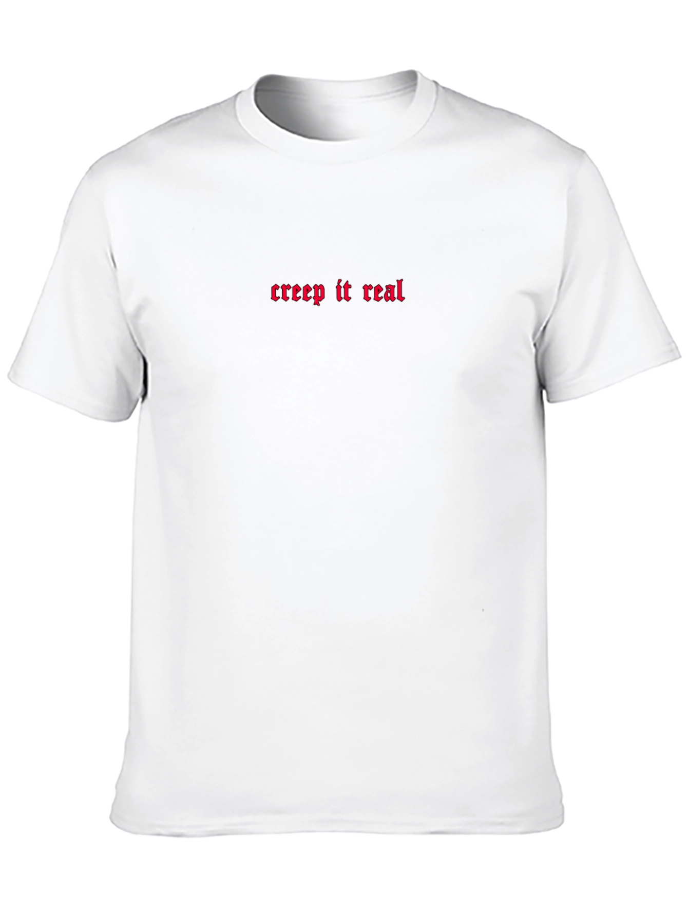 Creep It Real Graphic Tee - Black Cotton T-Shirt