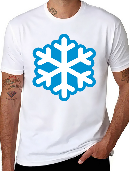 Snowflake Graphic Black T-Shirt