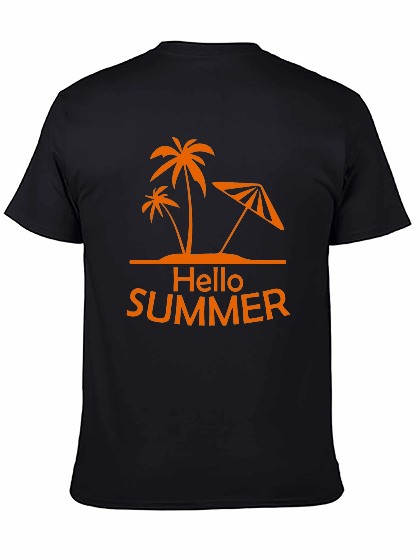 Hello Summer Palm Tree Graphic Tee