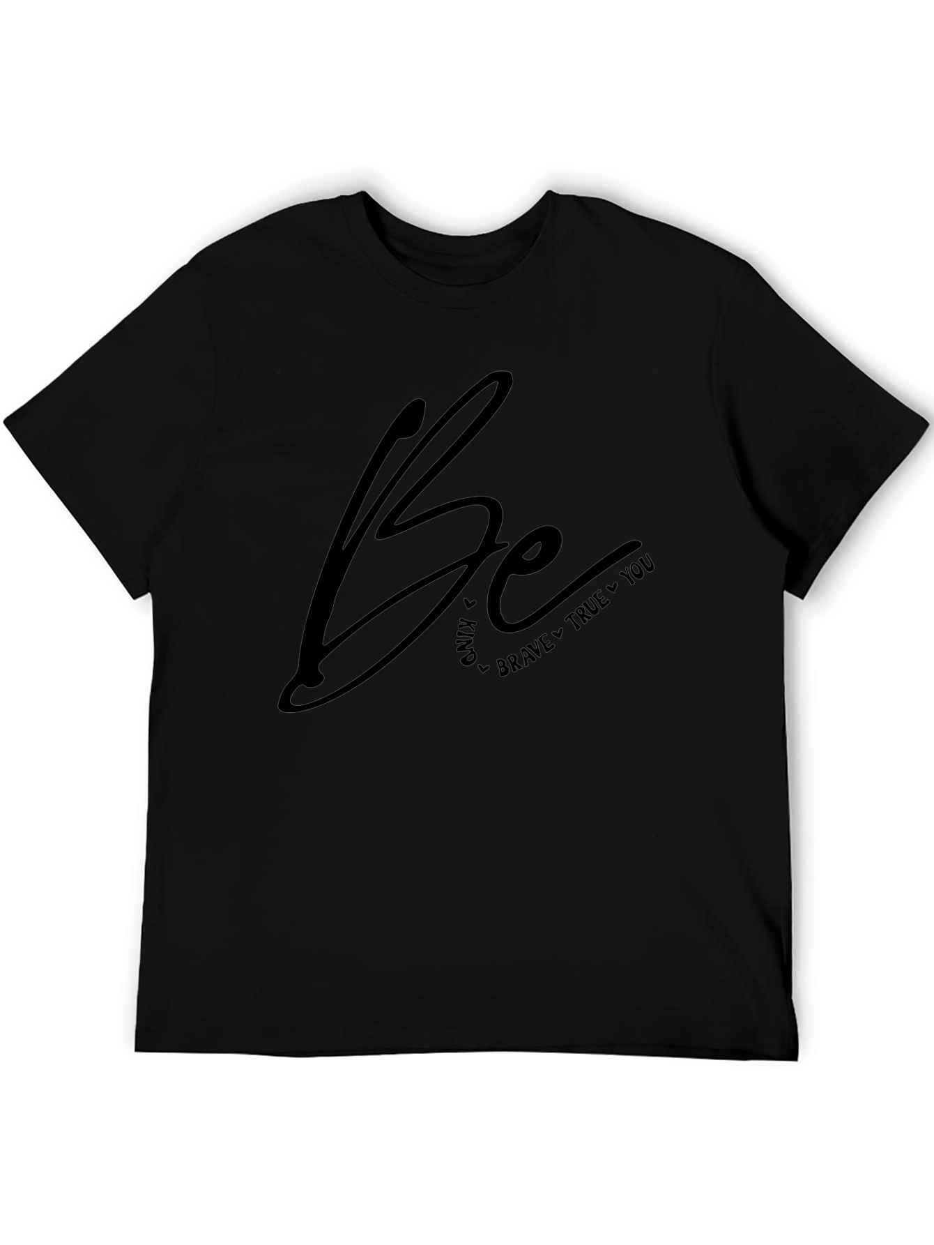 Be Kind Brave True Black Graphic Tee