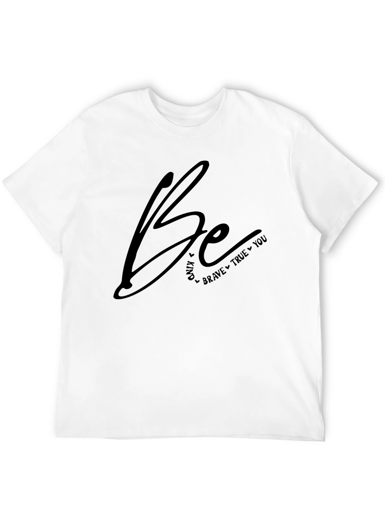 Be Kind Brave True Black Graphic Tee