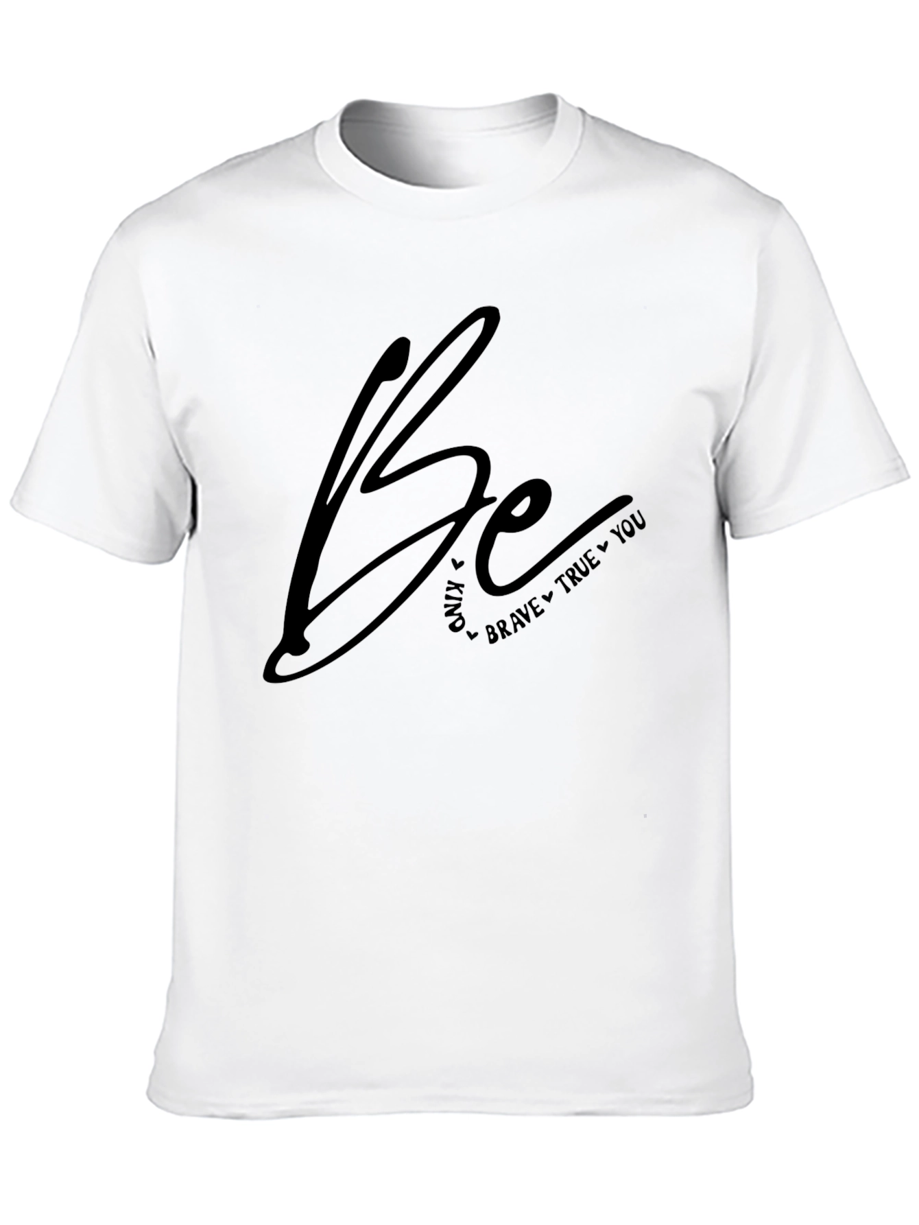 Be Kind Brave True Black Graphic Tee