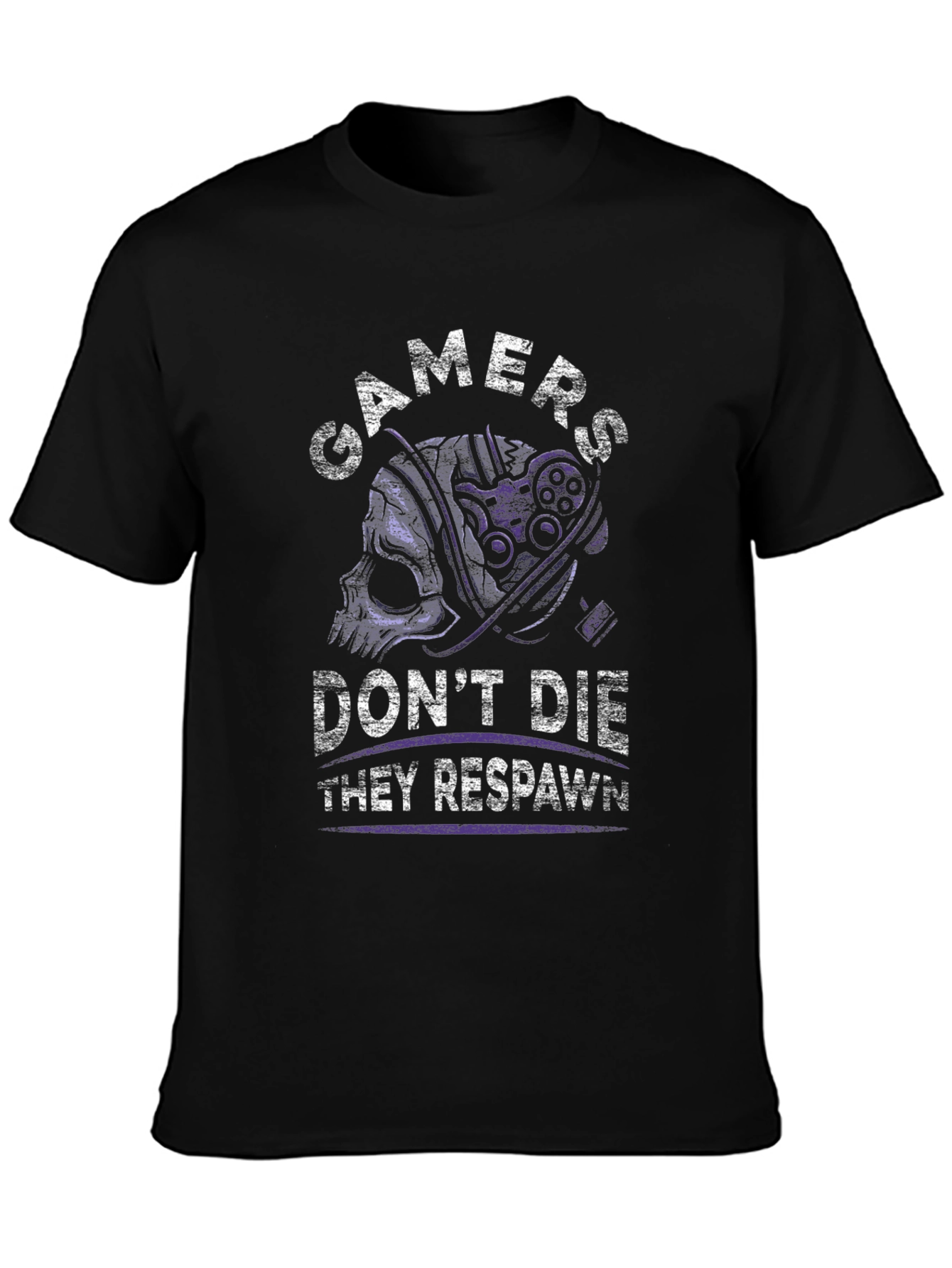 Gamers Dont Die T-Shirt - They Respawn
