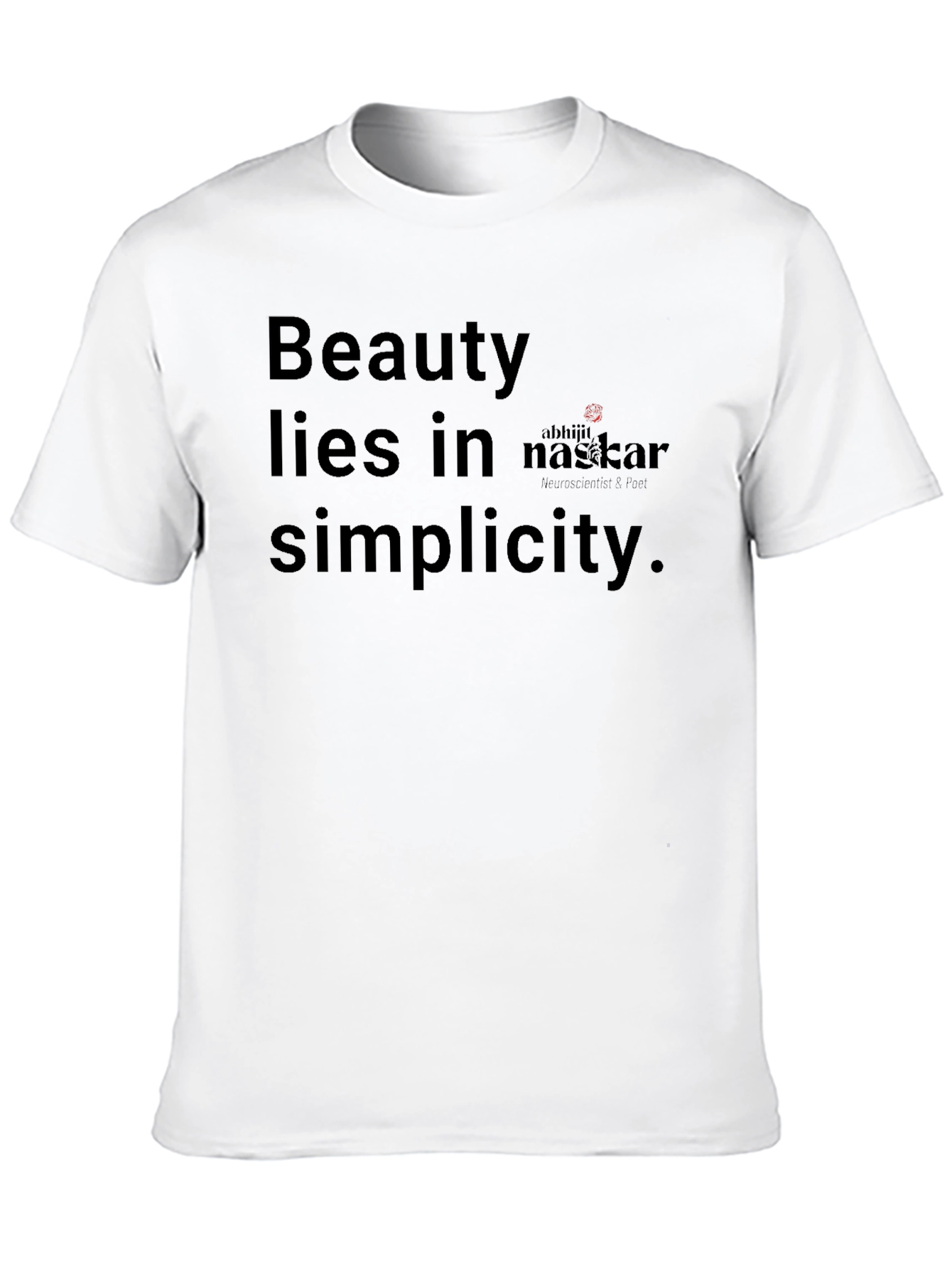 Beauty Lies in Simplicity Black T-Shirt