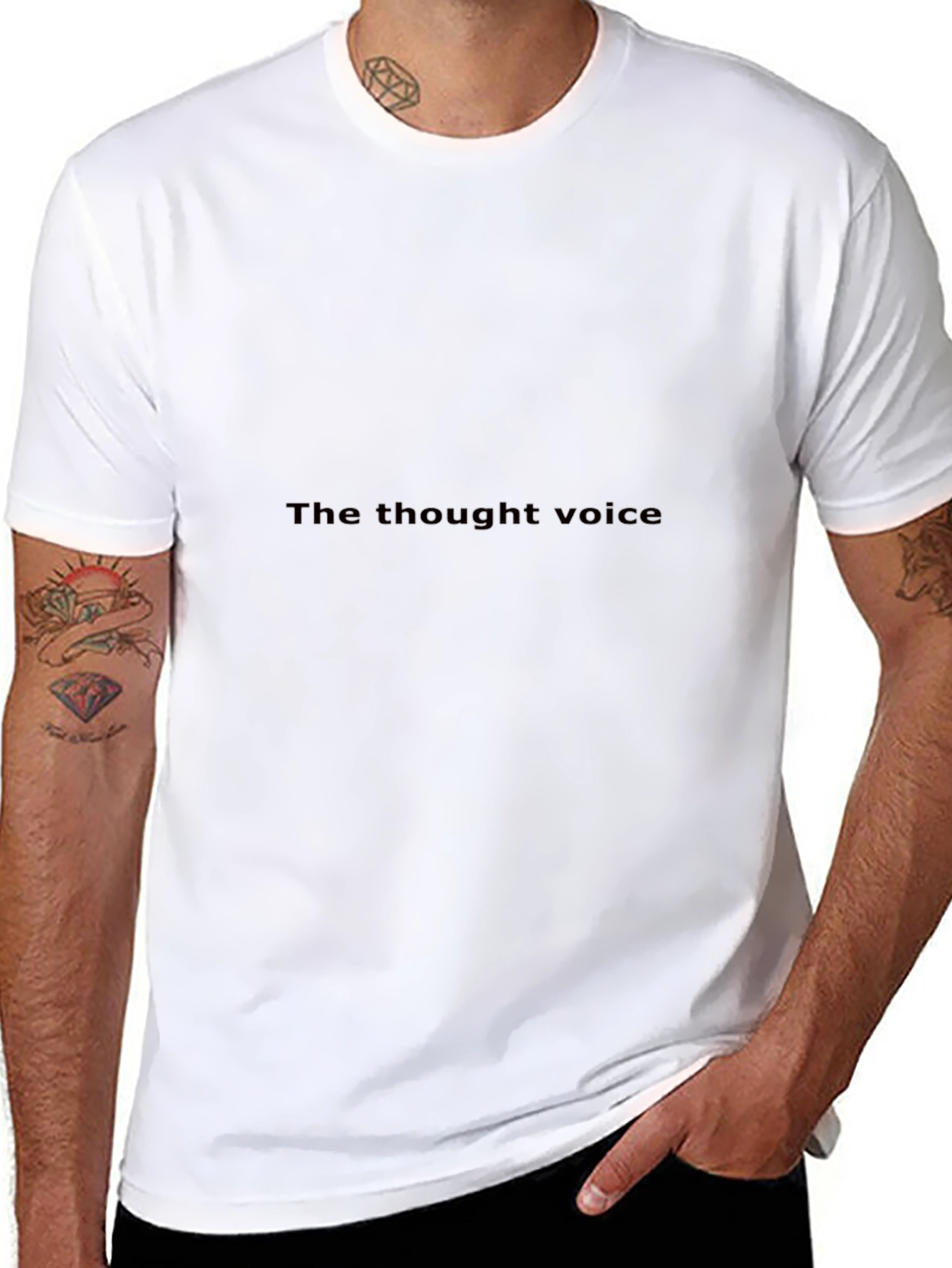 The Thought Voice Black T-Shirt