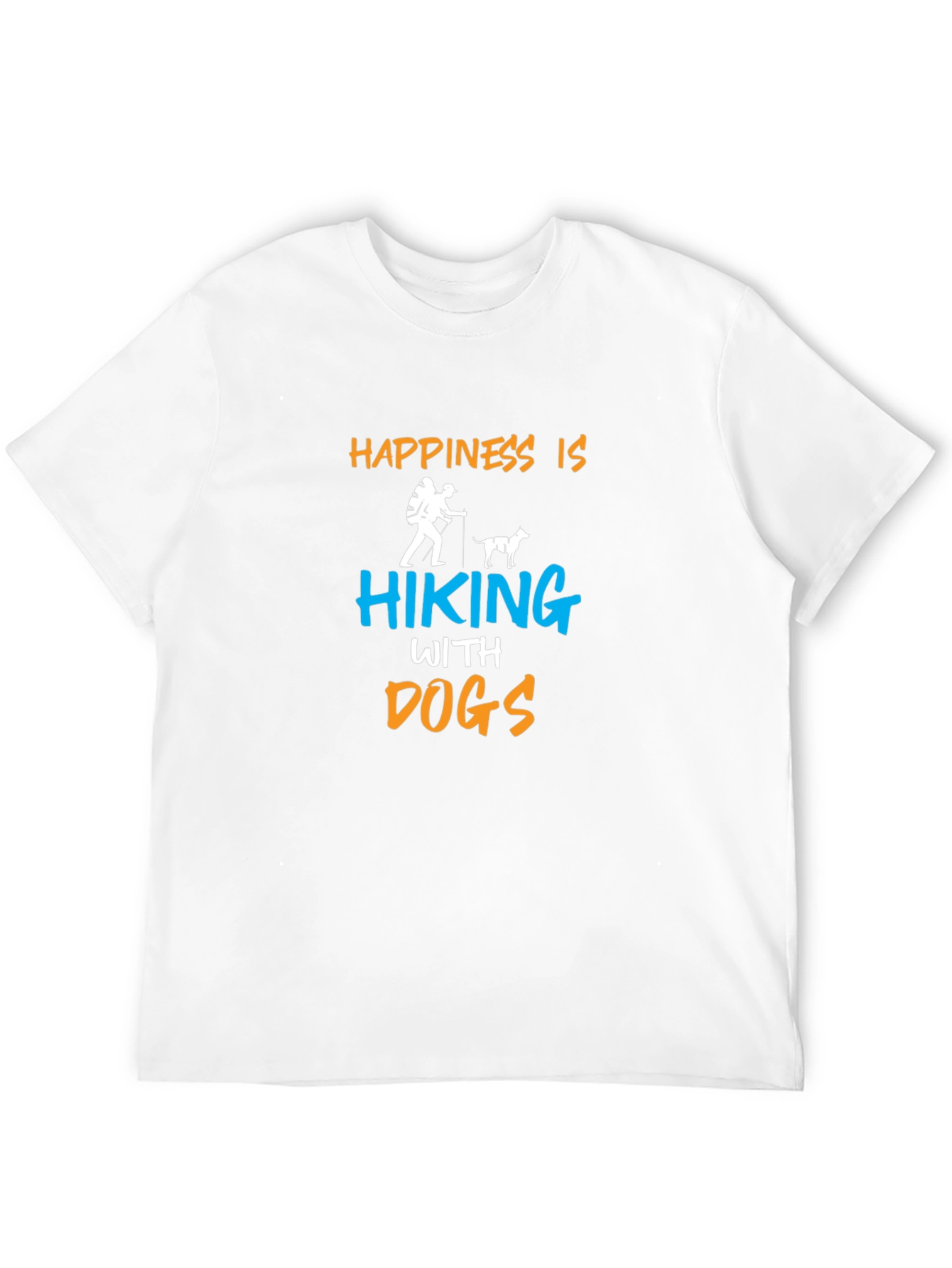 Happiness is Hiking with Dogs T-Shirt