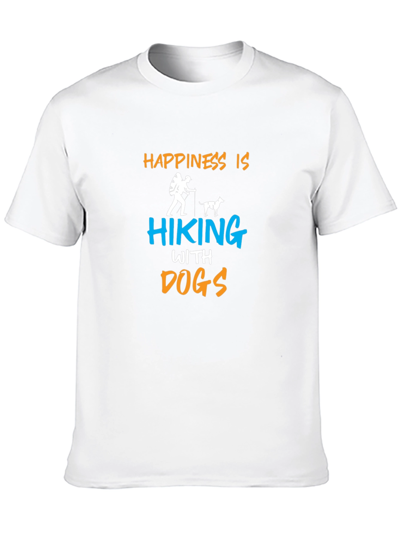 Happiness is Hiking with Dogs T-Shirt