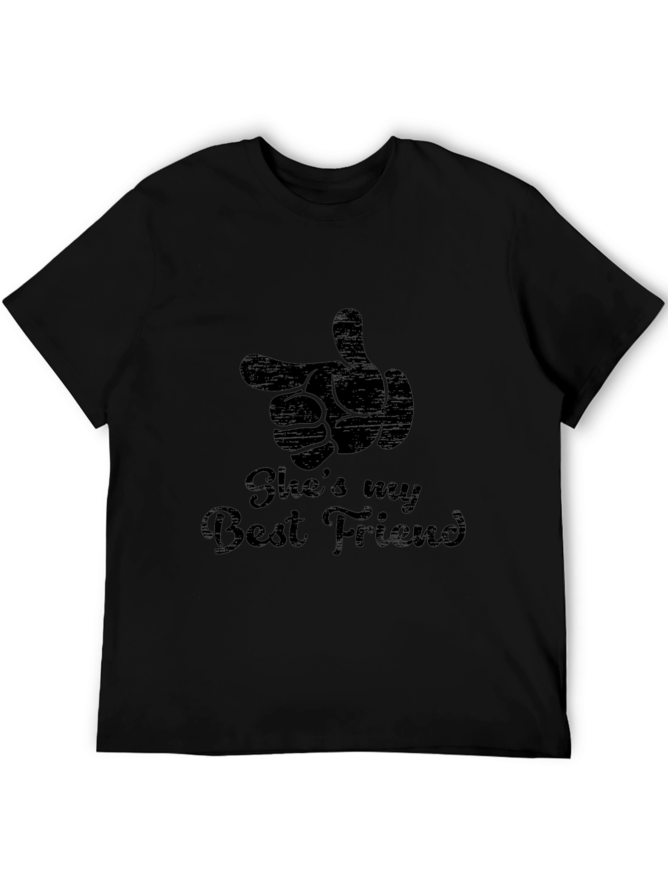 Shes My Best Friend Graphic Tee - Black T-Shirt
