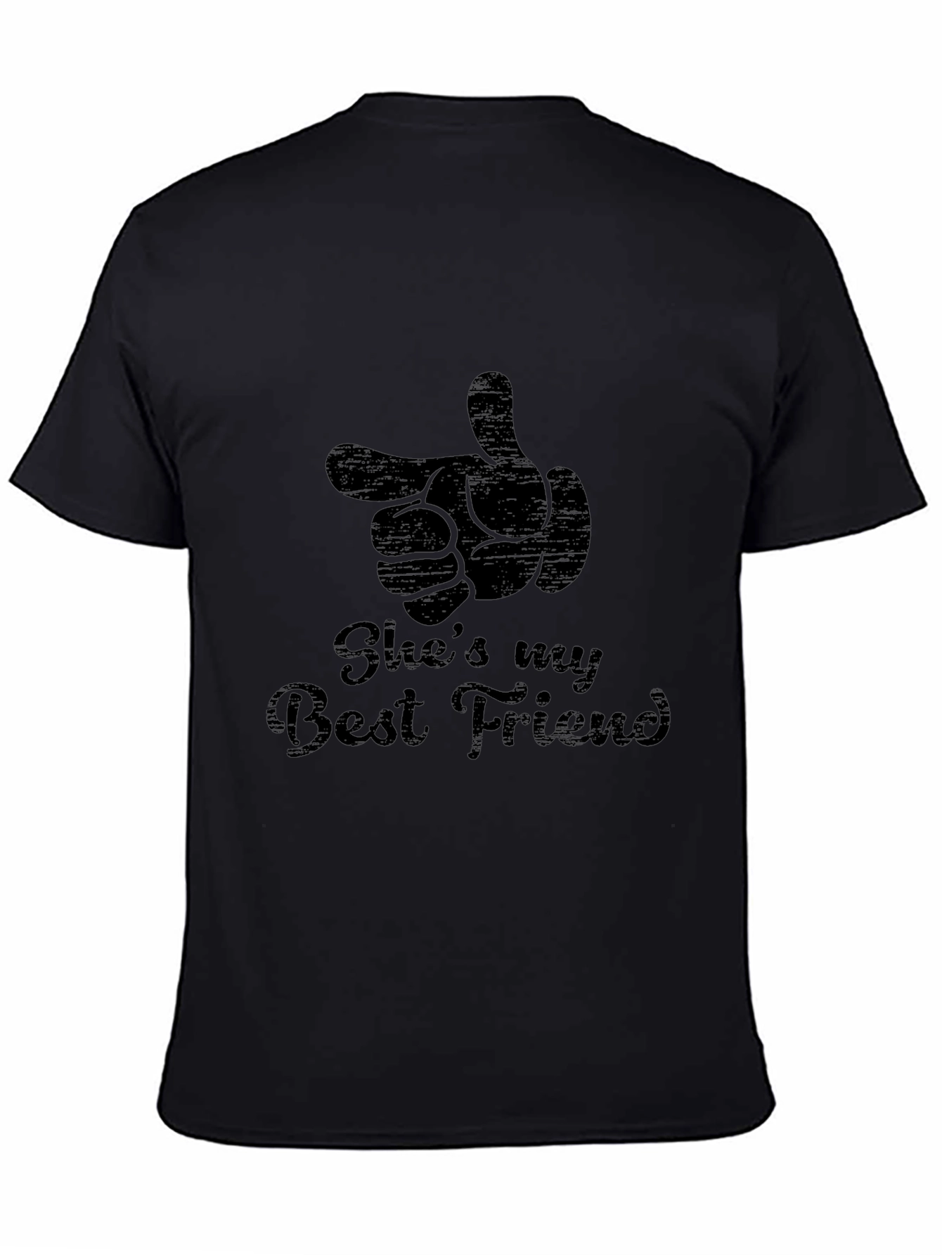 Shes My Best Friend Graphic Tee - Black T-Shirt