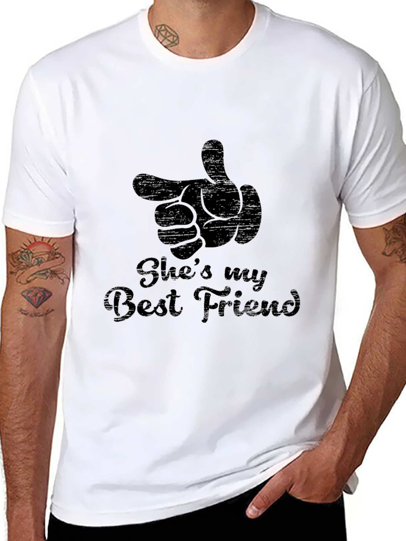 Shes My Best Friend Graphic Tee - Black T-Shirt