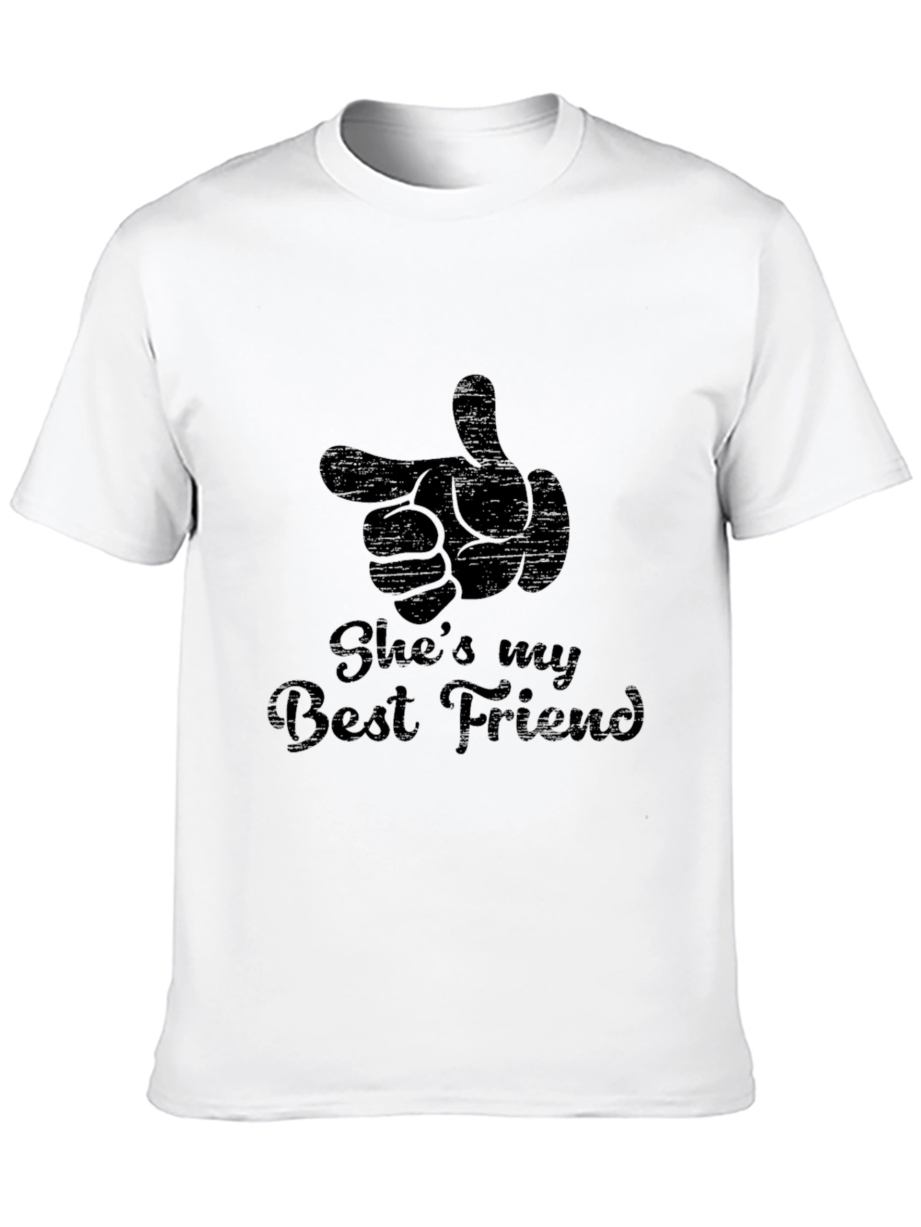 Shes My Best Friend Graphic Tee - Black T-Shirt