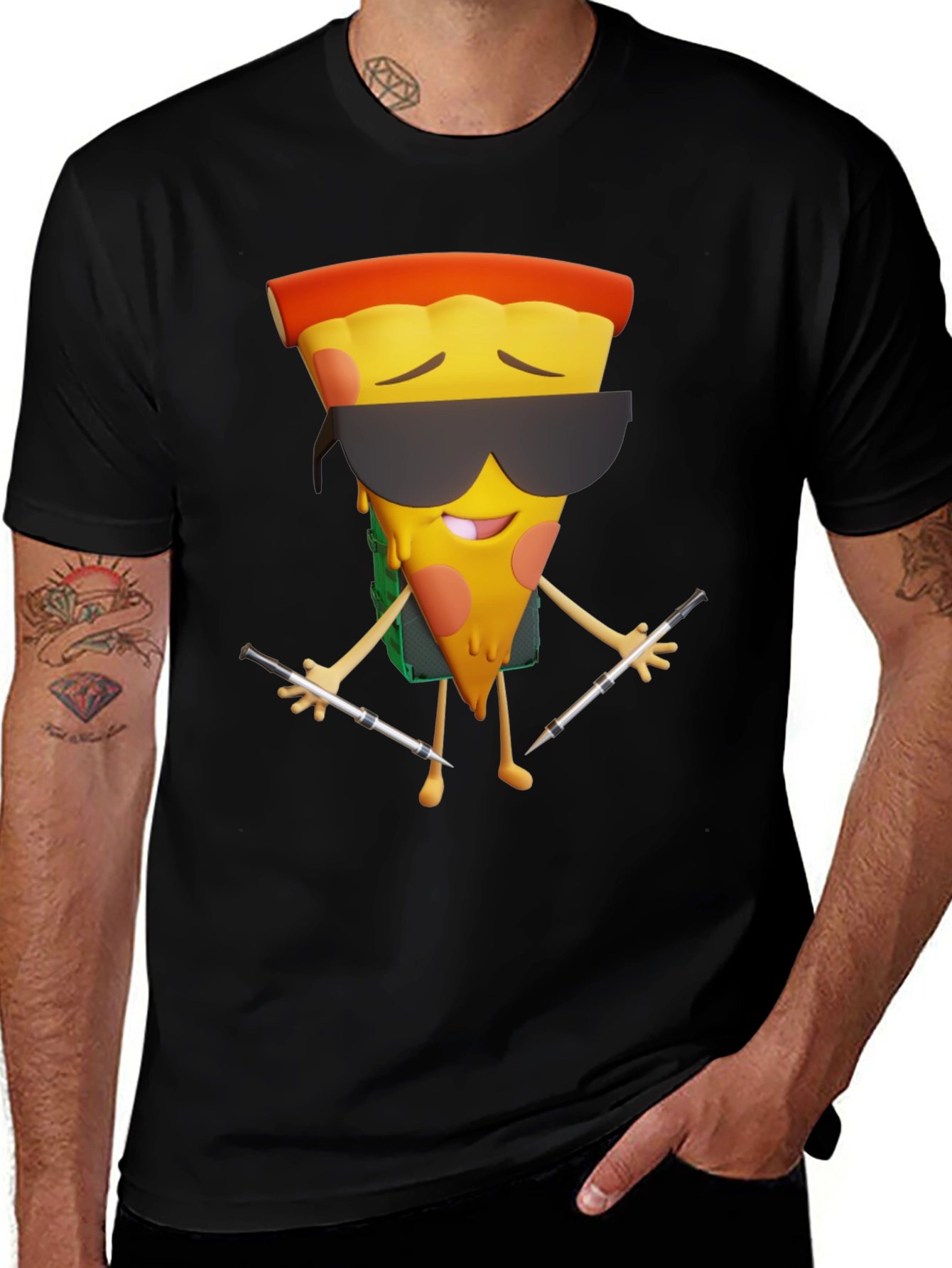 Pizza DJ Graphic T-Shirt - Cool & Unique Design
