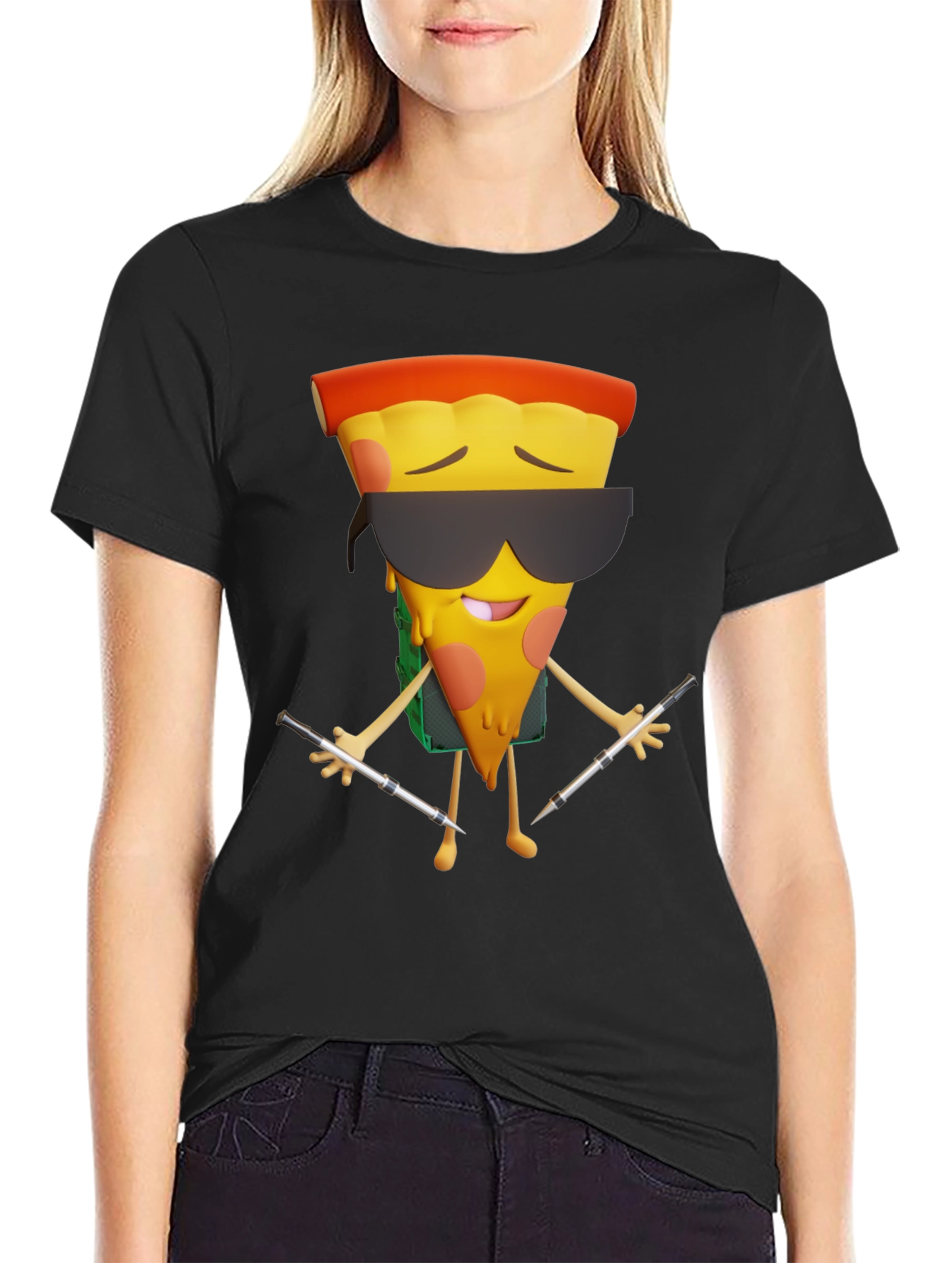 Pizza DJ Graphic T-Shirt - Cool & Unique Design