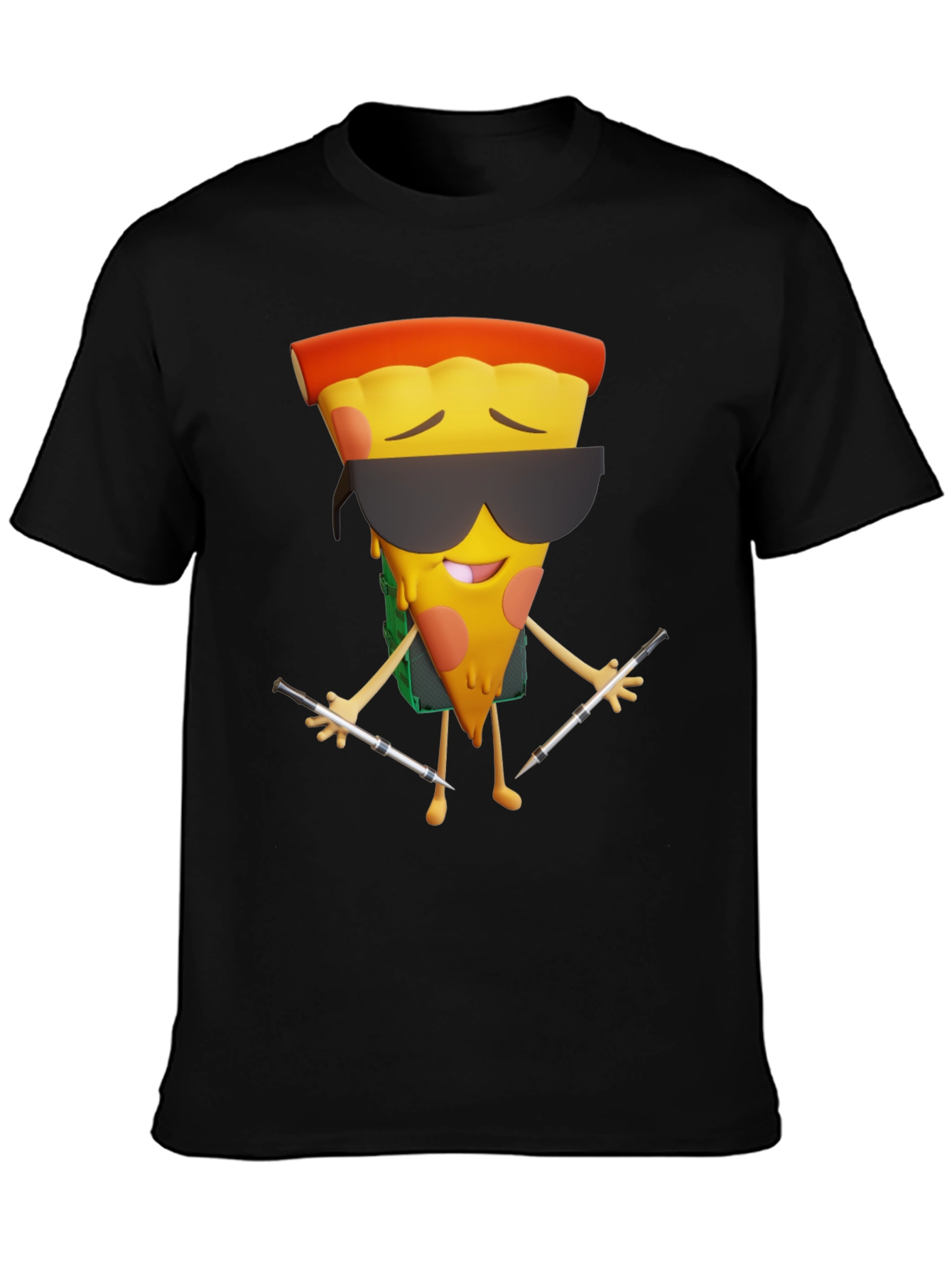 Pizza DJ Graphic T-Shirt - Cool & Unique Design