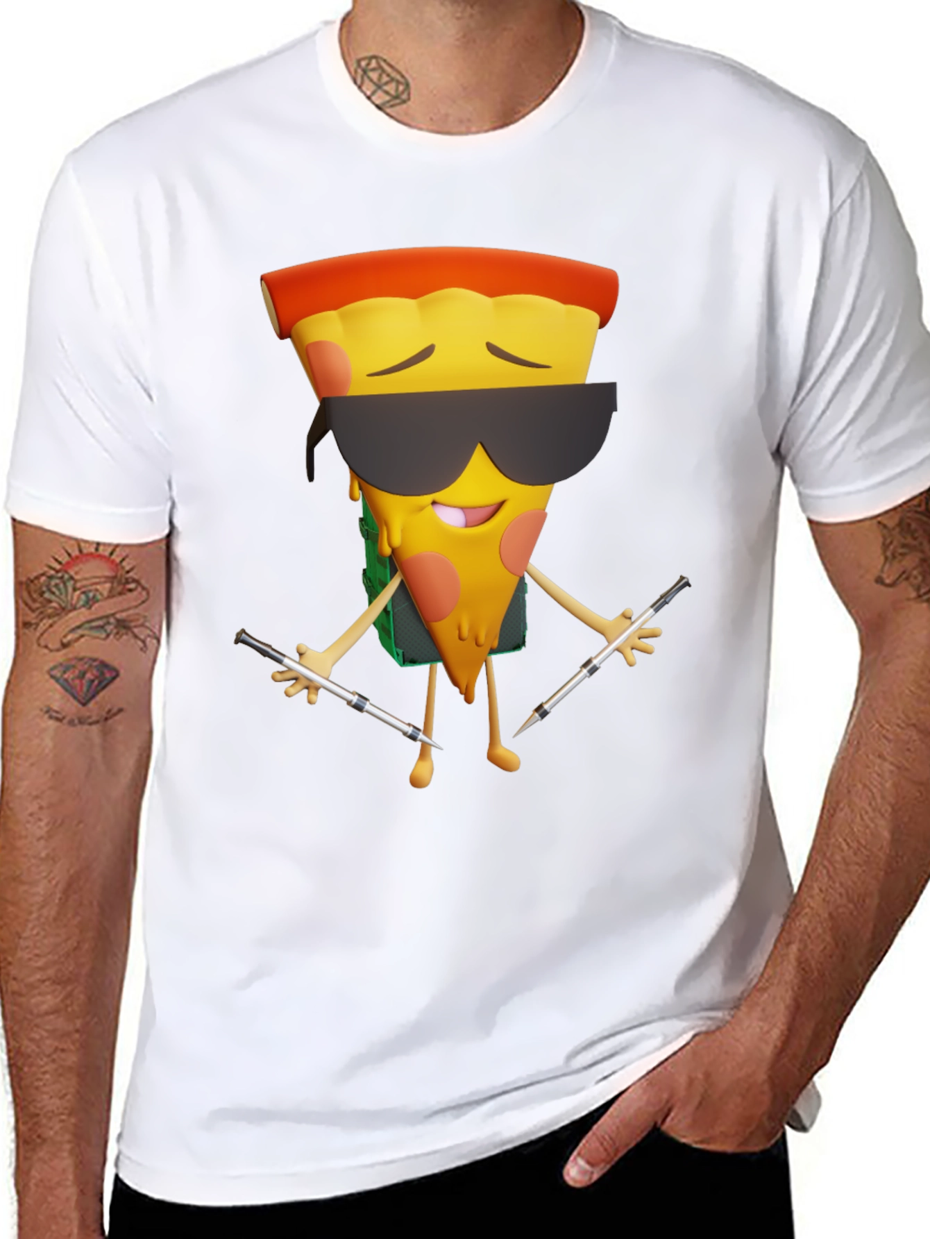 Pizza DJ Graphic T-Shirt - Cool & Unique Design