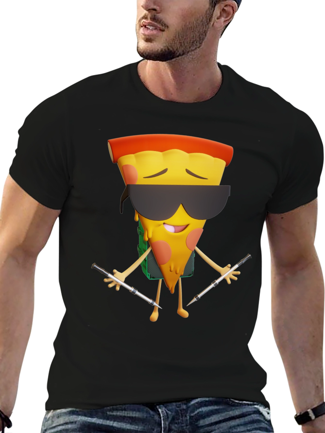 Pizza DJ Graphic T-Shirt - Cool & Unique Design