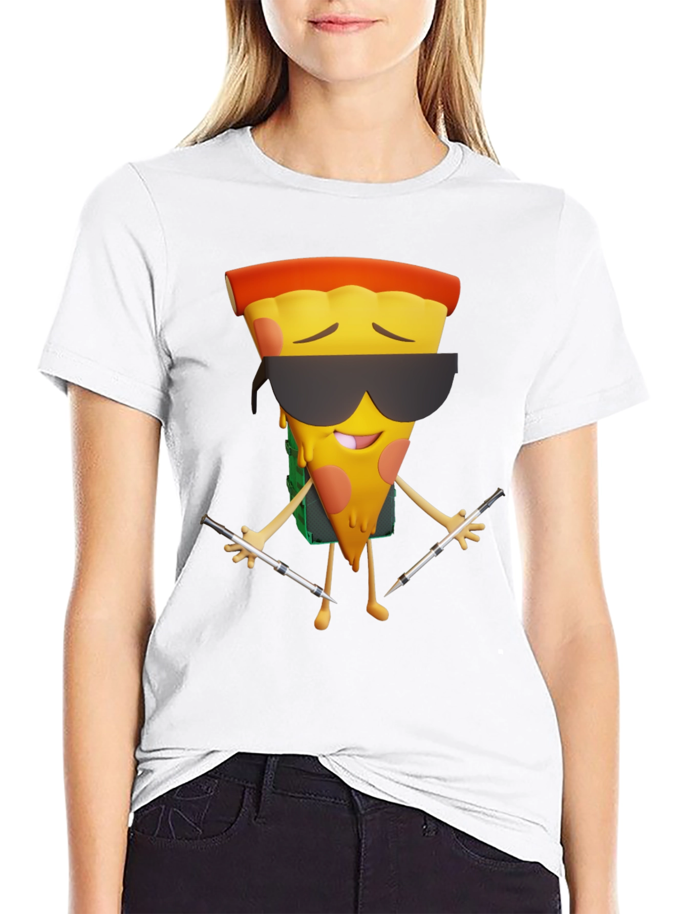 Pizza DJ Graphic T-Shirt - Cool & Unique Design