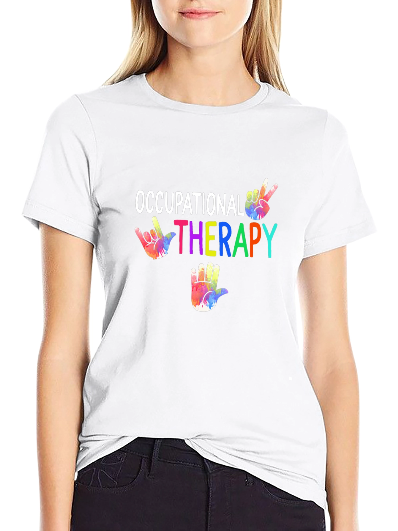 Occupational Therapy Tie-Dye Hand T-Shirt