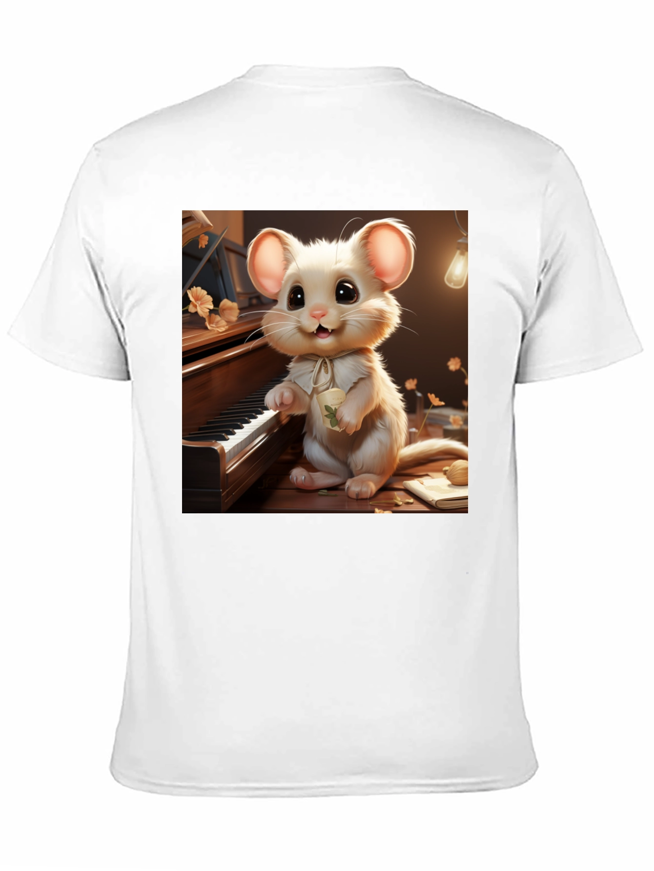 Cute Mouse Musician T-Shirt