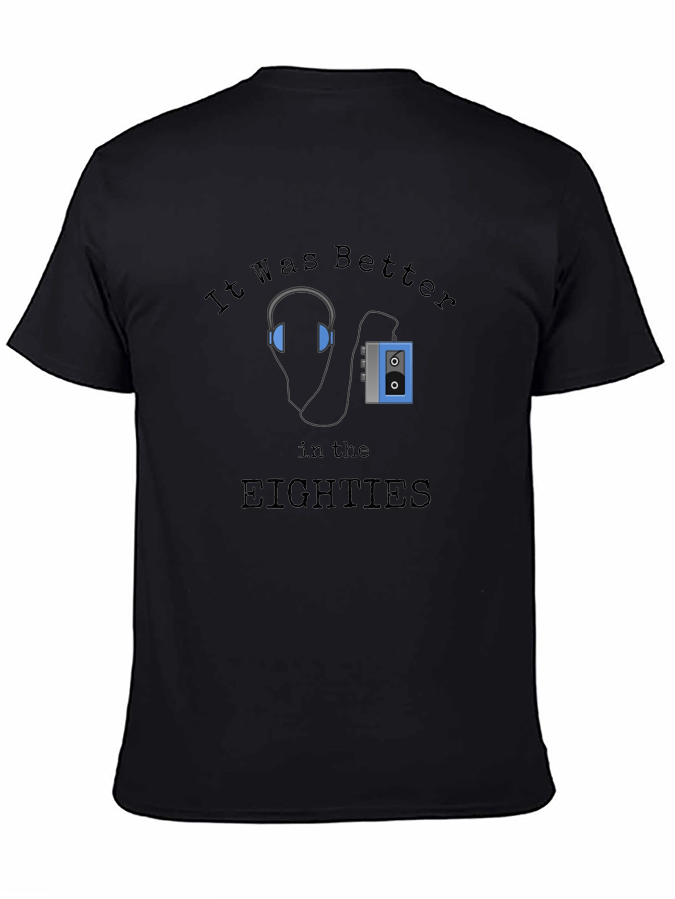 Retro 80s Cassette Player Graphic Tee